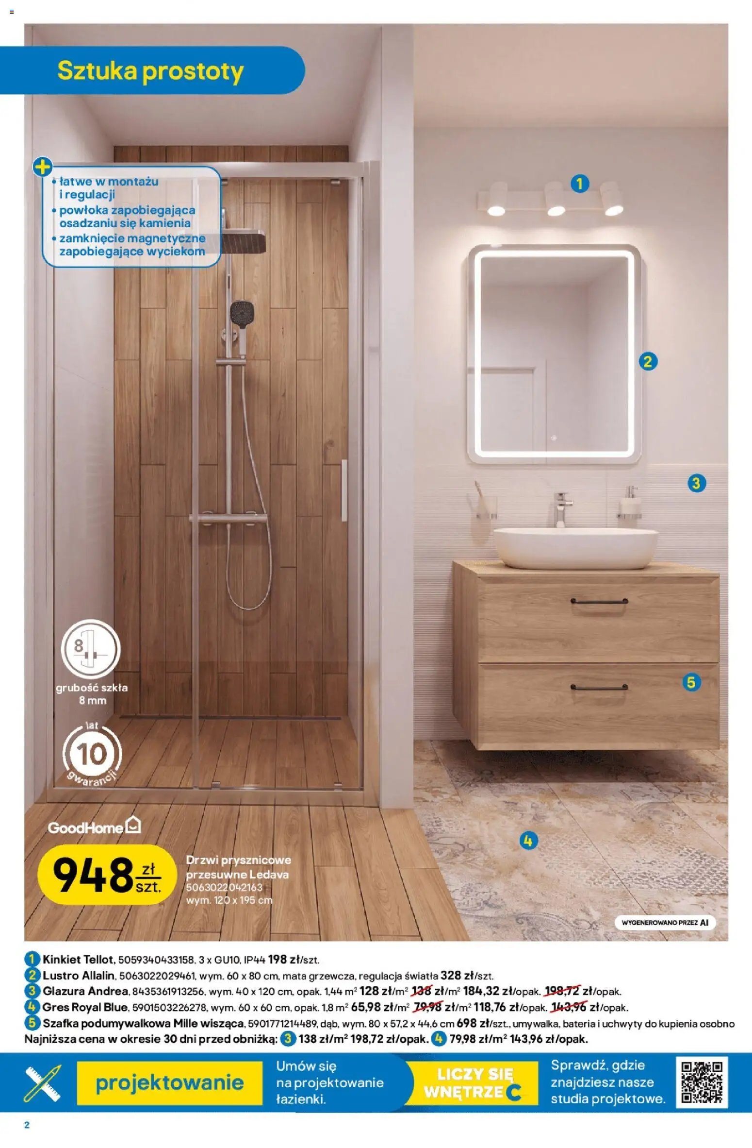 Castorama gazetka od 16.09.2026 | Strona: 2 | Produkty: Bateria, Lustro, Drzwi