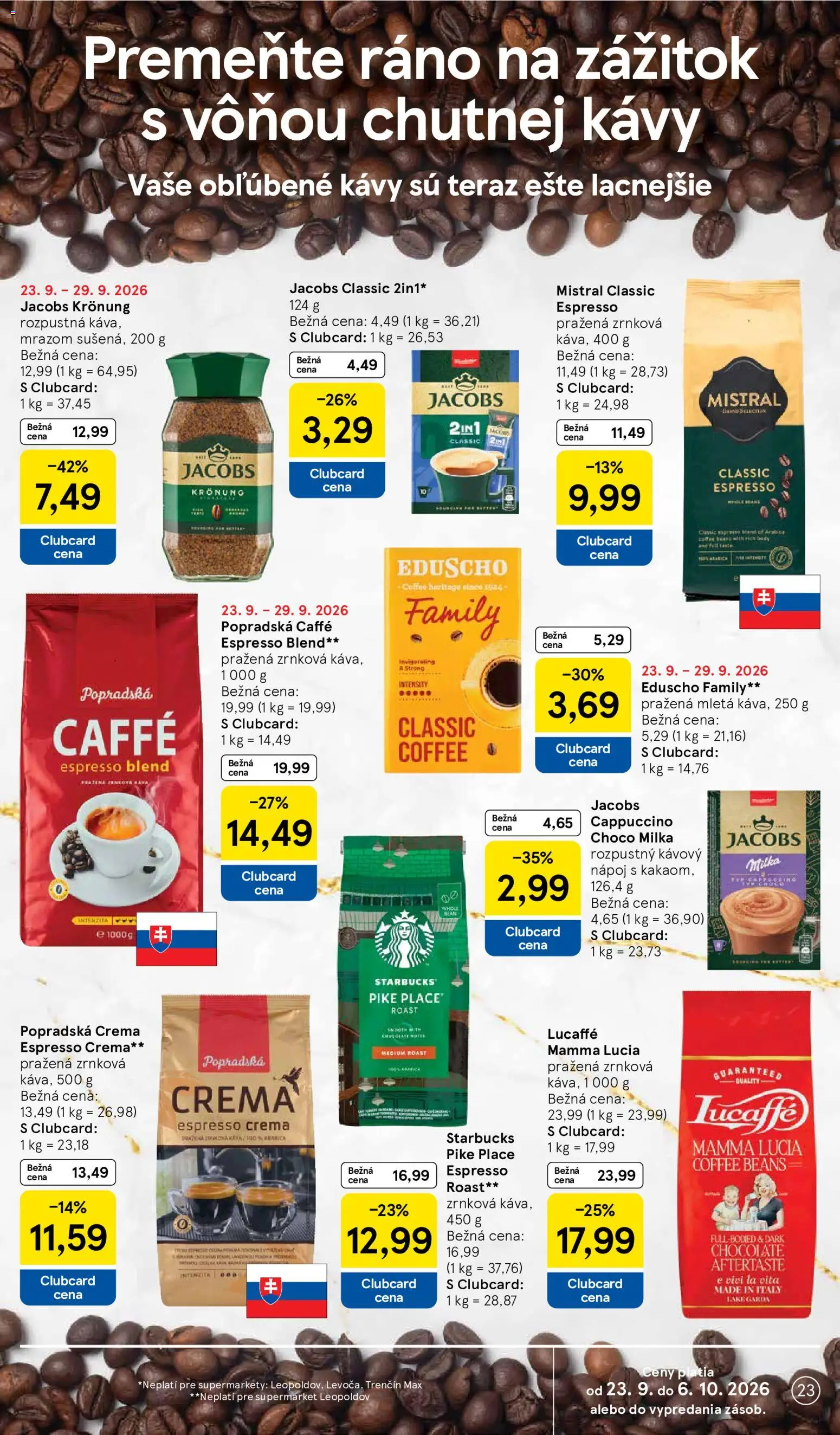Nové Tesco akcie – leták je platný od 23.09.2026 | Strana: 23