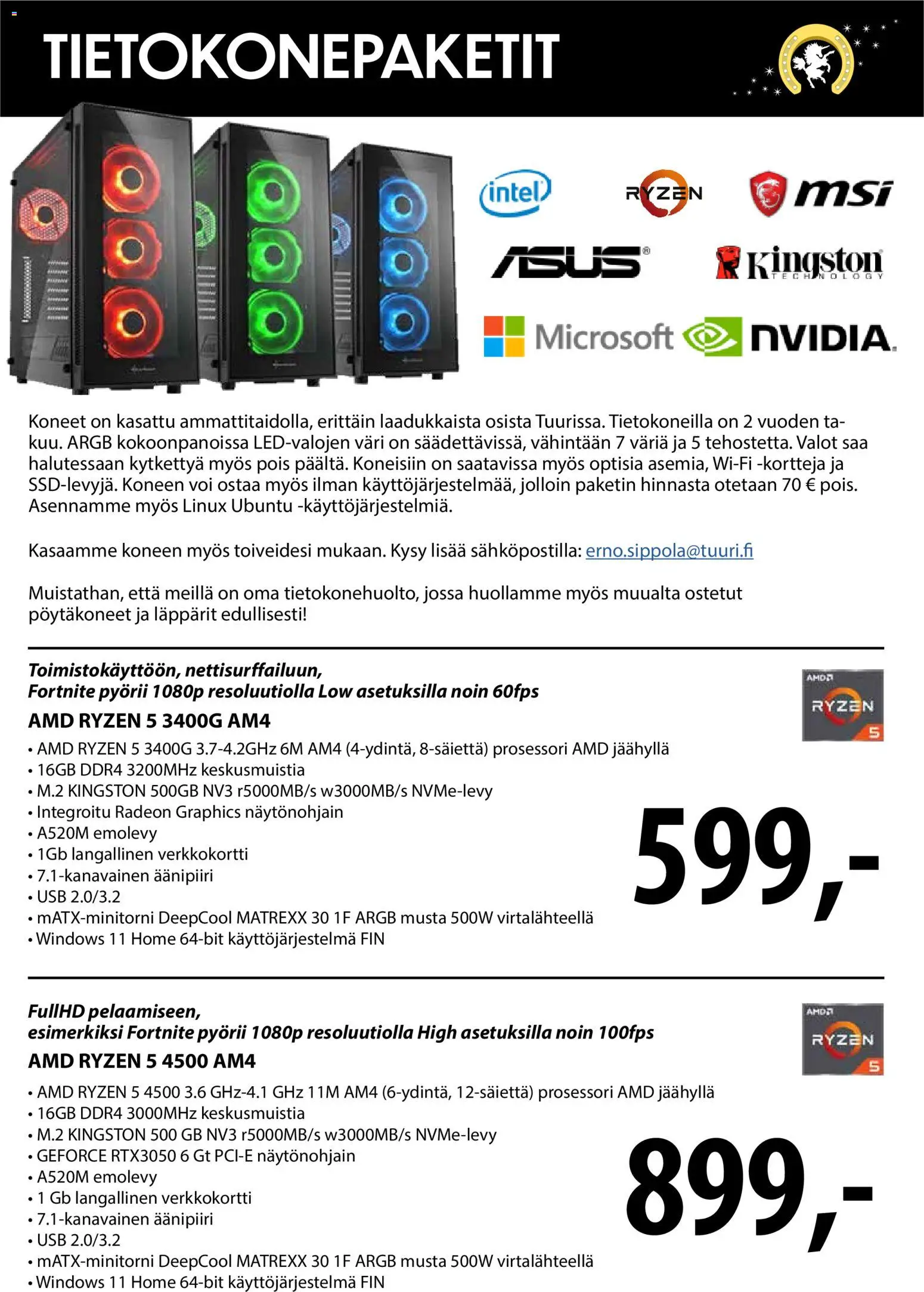 Tuuri Tietokonepaketit – voimassa 26/10/2026 alkaen | Sivu: 1 | Tuotteet: USB, Voi
