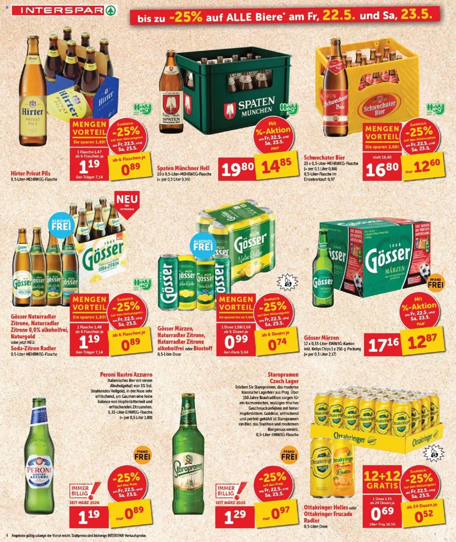 Interspar Flugblatt - Burgenland Nord gültig ab 21.05.2026 | Seite: 5 | Produkte: Chips, Zitrone, Bier