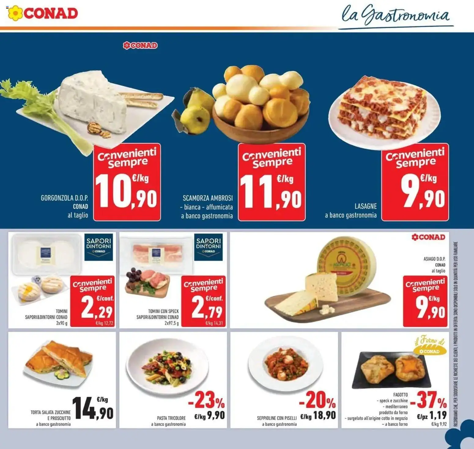 Volantino Conad del 03/06/2026 | Pagina: 11 | Prodotti: Prosciutto, Forno, Il forno, Gorgonzola
