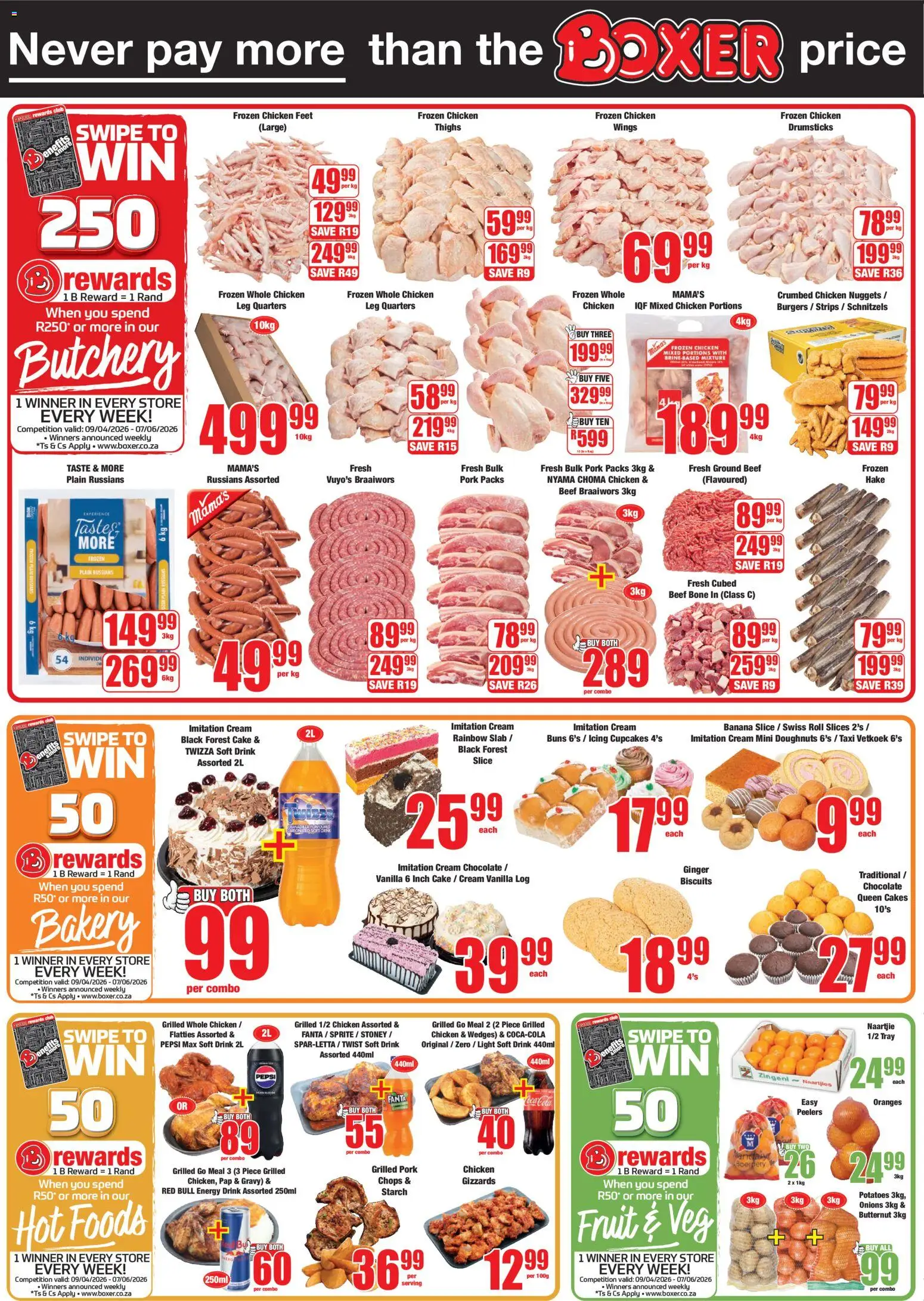 New Boxer catalogue – valid from 11.05.2026 | Page: 2 | Products: Cake, Tray, Gravy, Onions