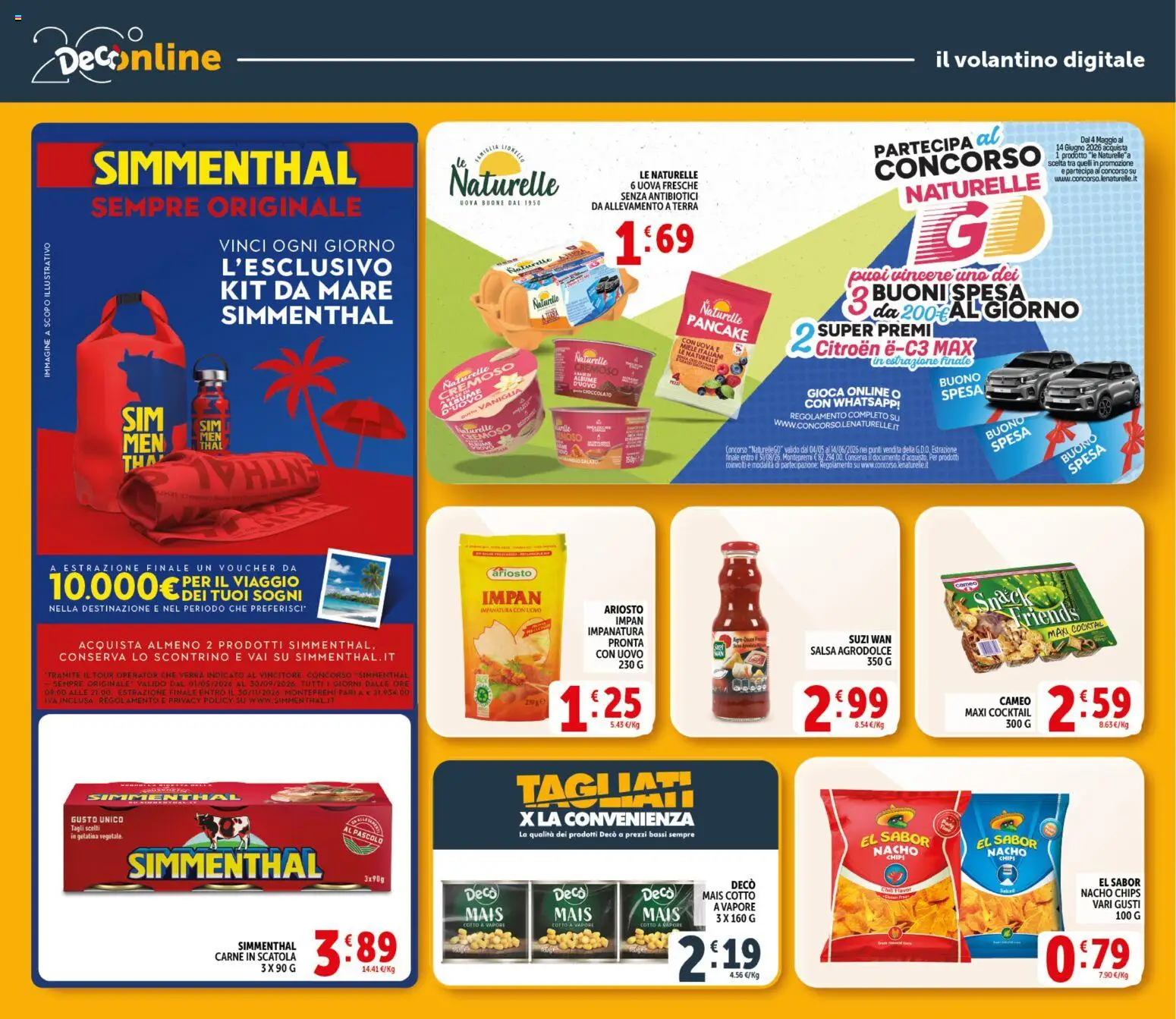 Volantino Decò del 11.05.2026 | Pagina: 32 | Prodotti: Uova, Salsa, Mais, Terra