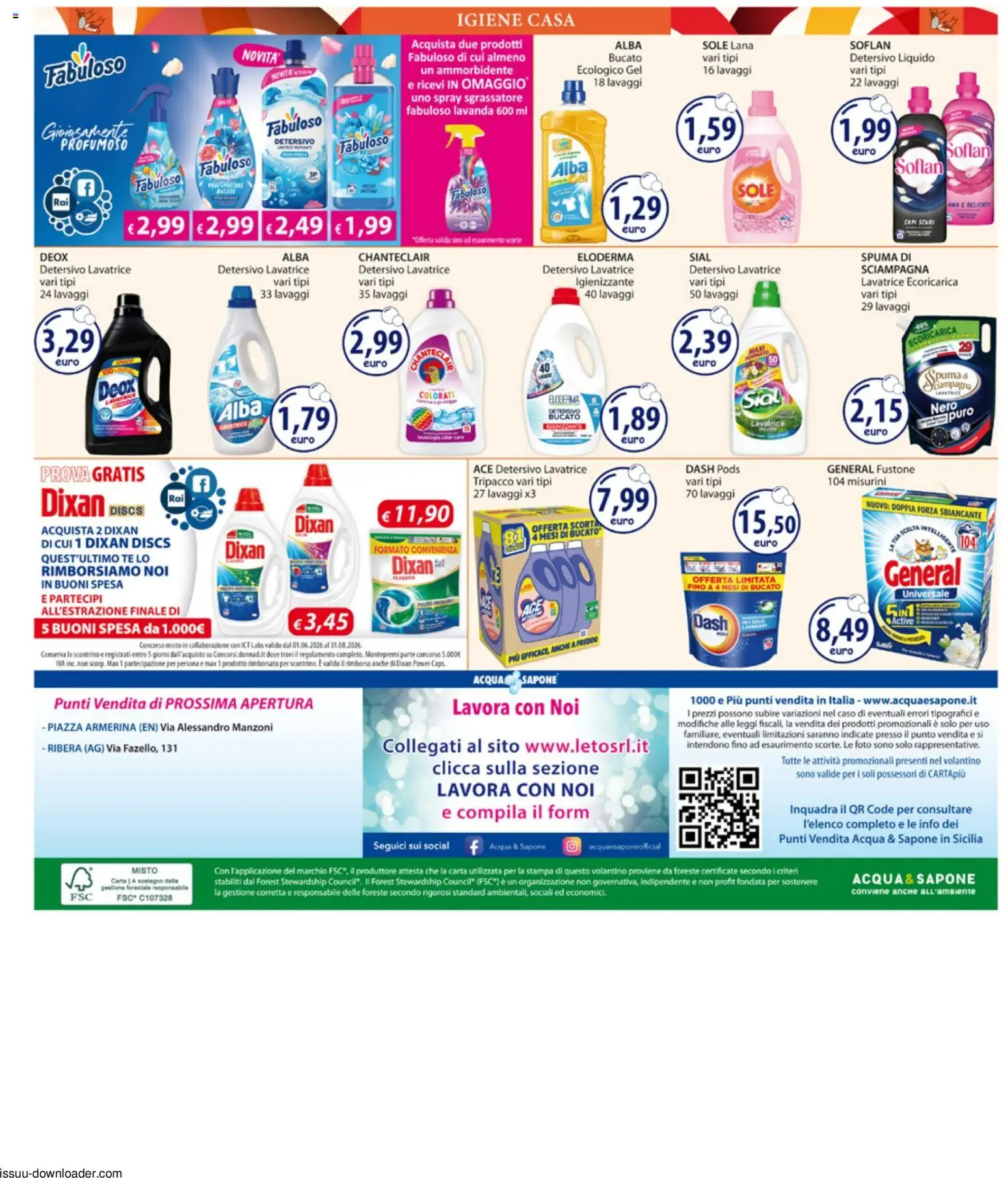 Volantino Acqua e Sapone del 10/08/2026 | Pagina: 20 | Prodotti: Sapone, Sgrassatore, Acqua, Stampa