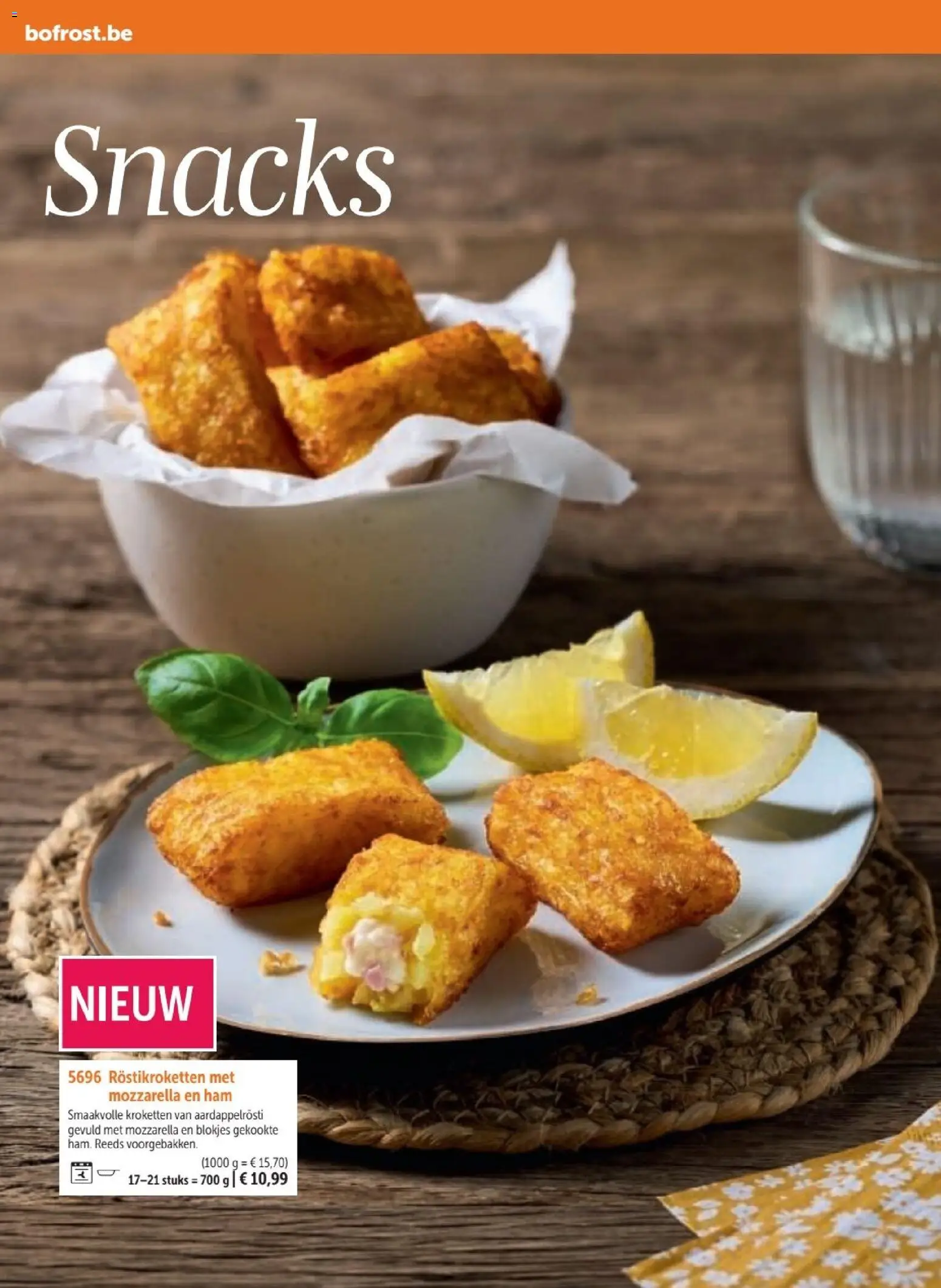 {H1} | Pagina: 108 | Producten: Ham, Kroketten, Mozzarella, Snacks