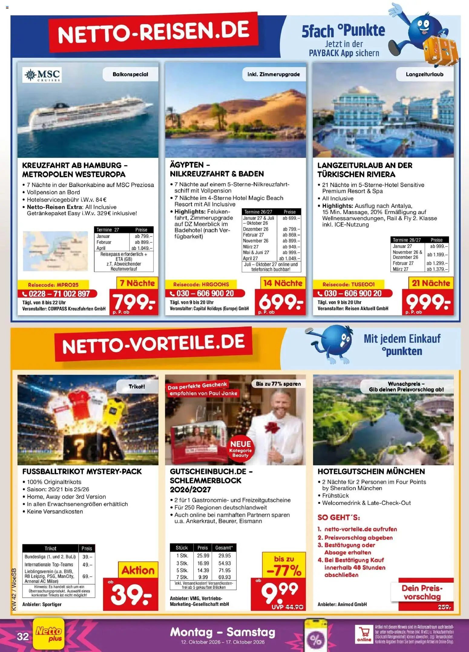 Netto Marken-Discount Prospekt Gemmingen (ab 12.10.2026) » Angebote | Seite: 44 | Produkte: Uhr