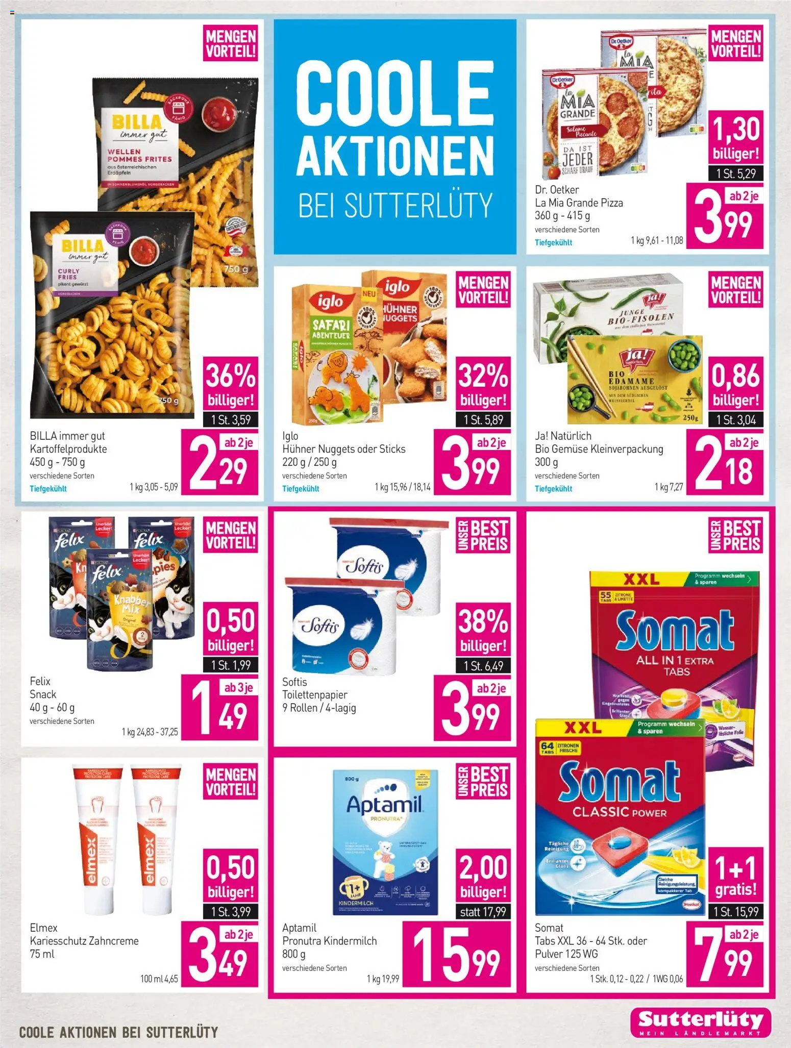 Sutterlüty Flugblatt gültig ab 08.10.2026 | Seite: 23 | Produkte: Gemüse, Pizza