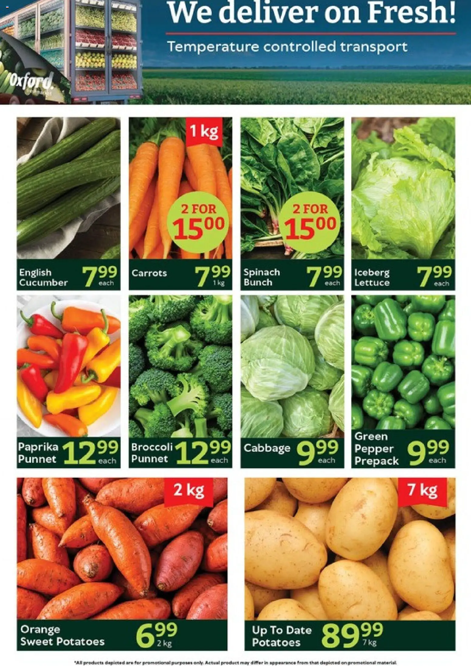 New Oxford Freshmarket catalogue – valid from 06/10/2026 | Page: 4 | Products: Broccoli, Sweet potatoes, Carrots, Potatoes