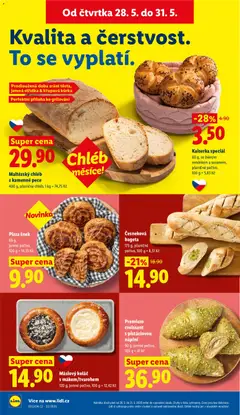 Náhled letáku Pizza šnek, 69 g, jemné pečivo od 28.05.2026 | Strana: 12