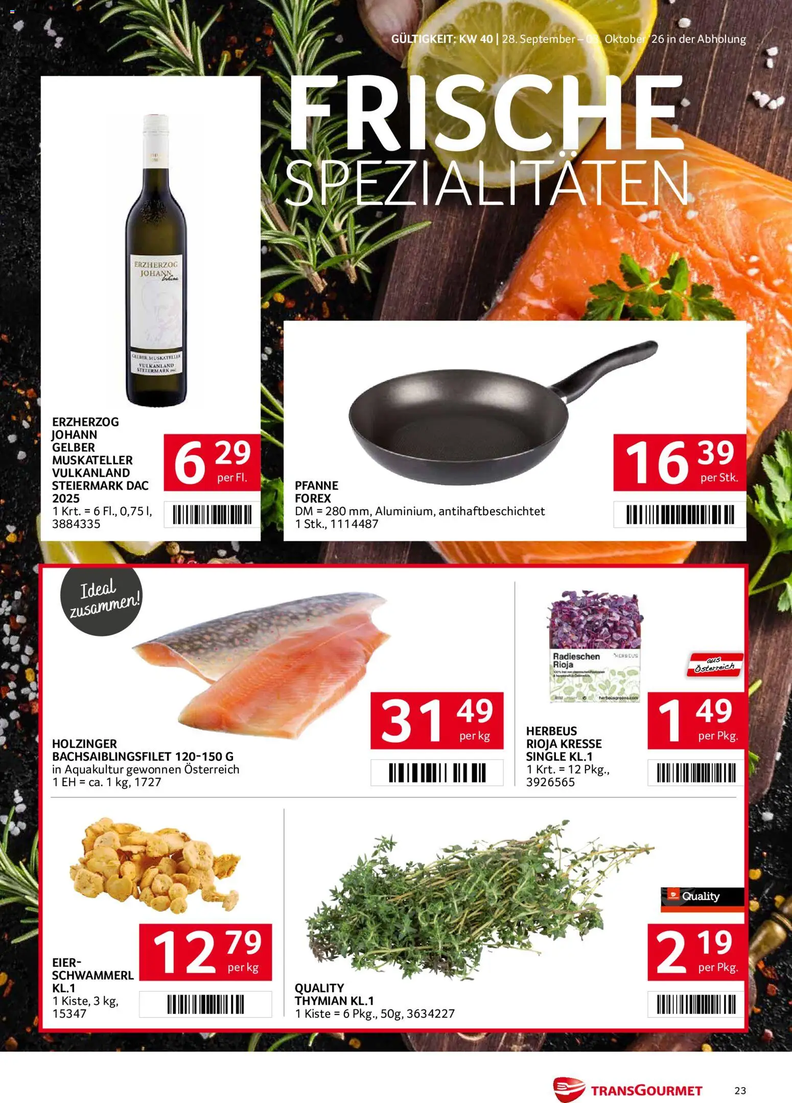 Transgourmet Flugblatt gültig ab 28.09.2026 | Seite: 23