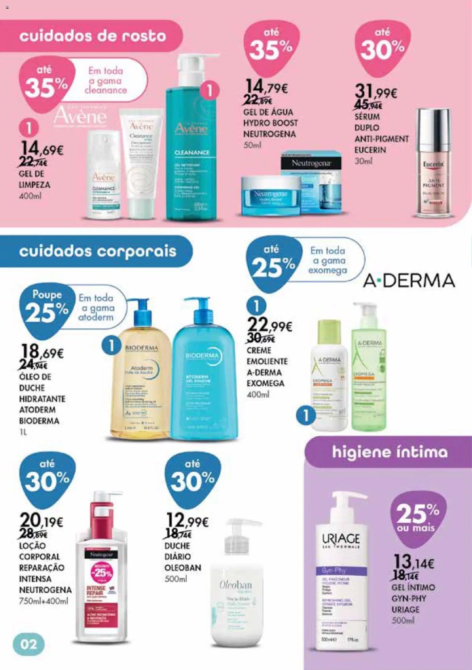 Pingo Doce Bem Estar Verão Madeira │ válido de 02.06.2026 | Página: 2 | Produtos: Agua, Óleo, Creme, Gel de limpeza