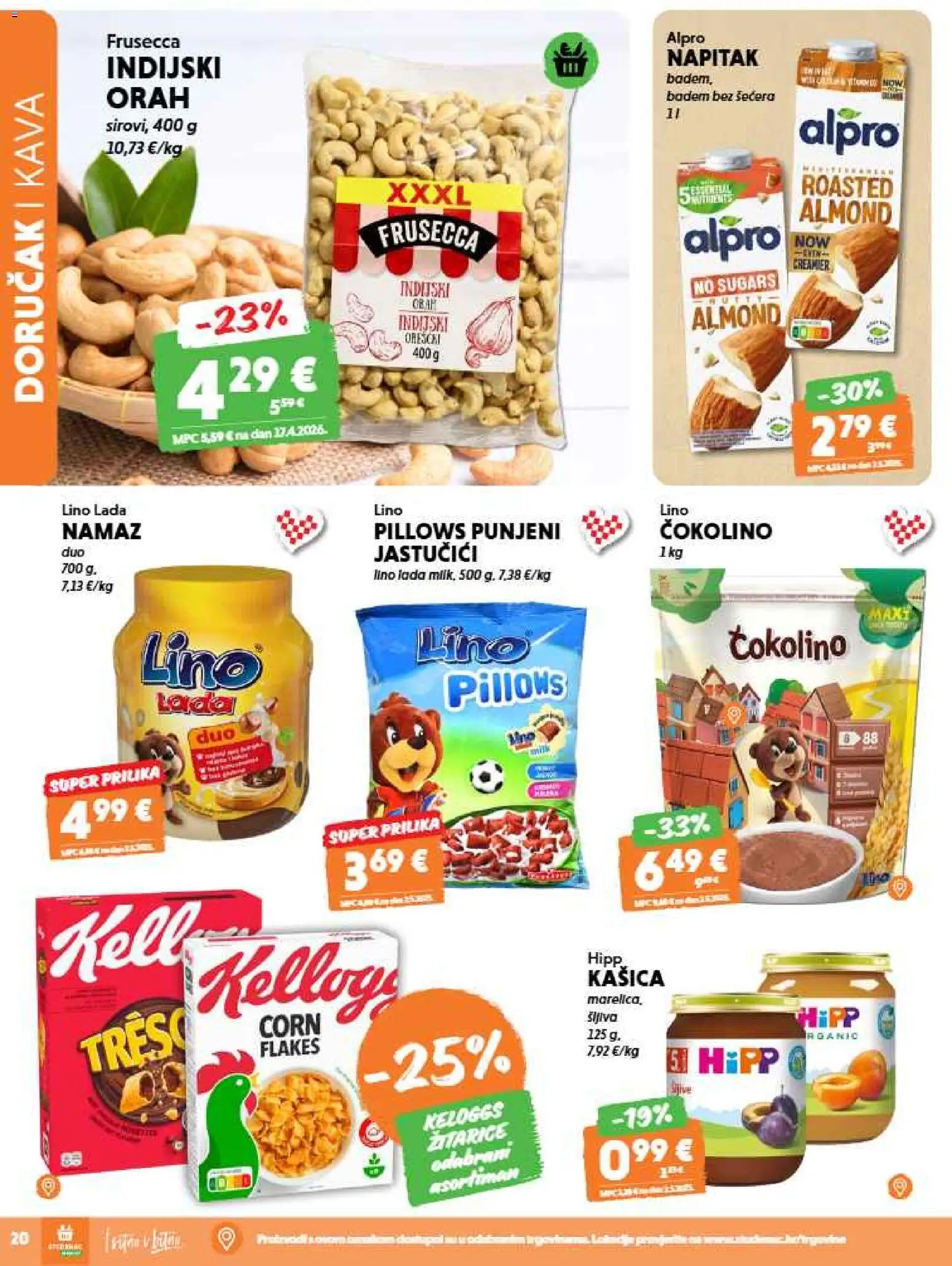 Studenac katalog | vrijedi od 12.08.2026 | Stranica: 20 | Proizvodi: Alpro, Šljiva, Napitak, Čokolino