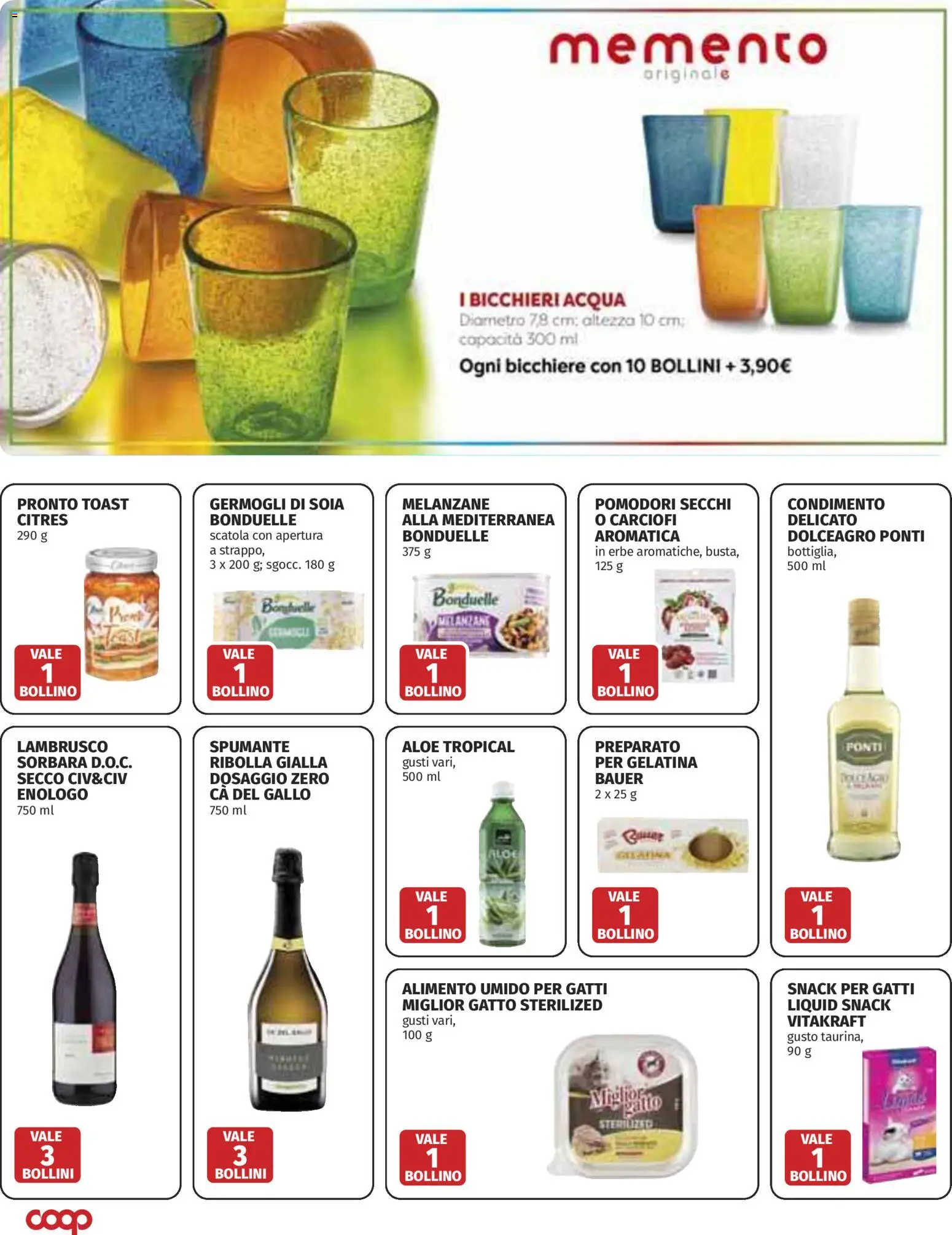 Volantino COOP del 11.06.2026 | Pagina: 22 | Prodotti: Acqua, Pomodori, Carciofi, Scatola