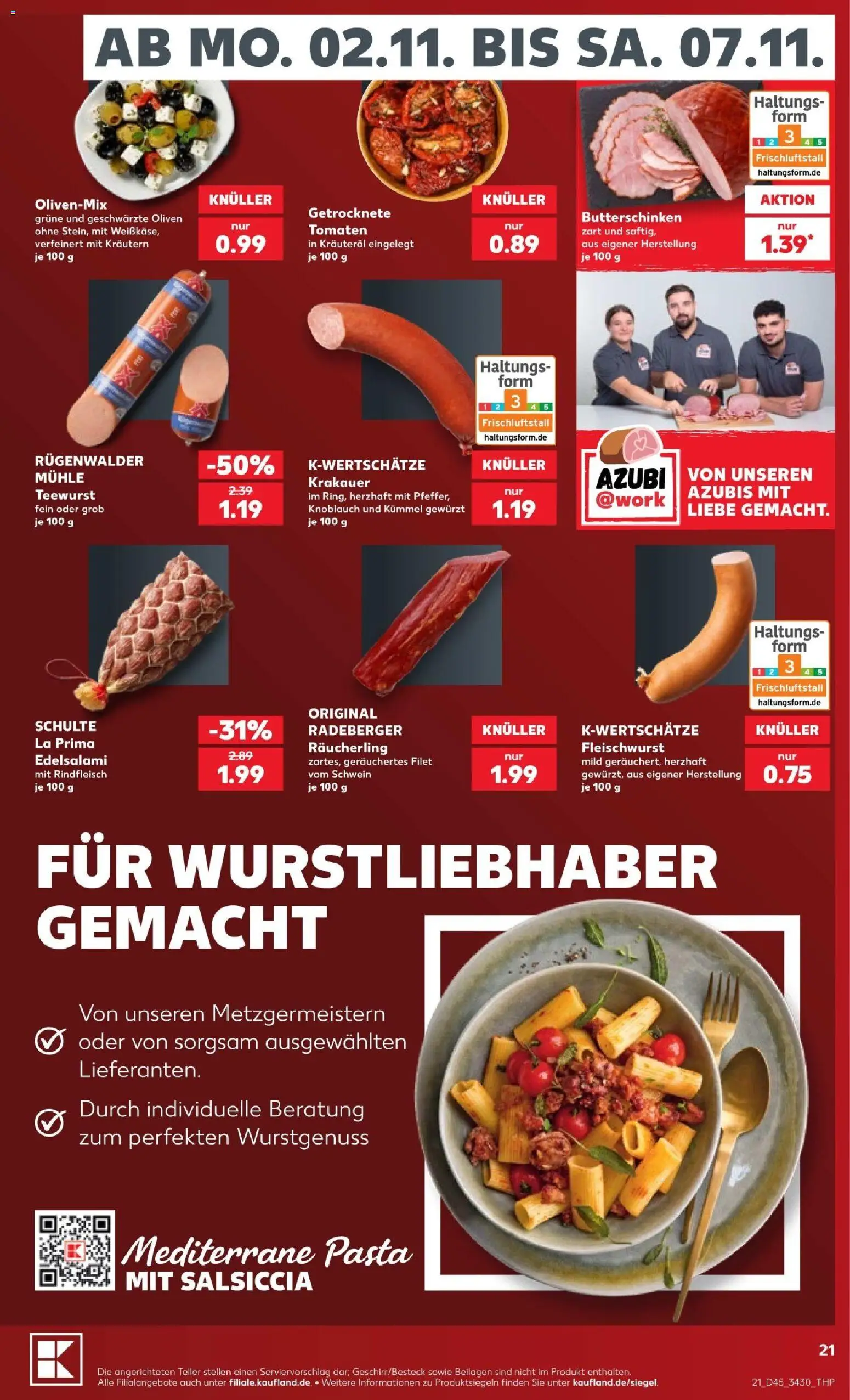 Kaufland Prospekt – gültig ab 02.11.2026 | Seite: 21 | Produkte: Beilagen, Mühle, Tomaten, Rindfleisch