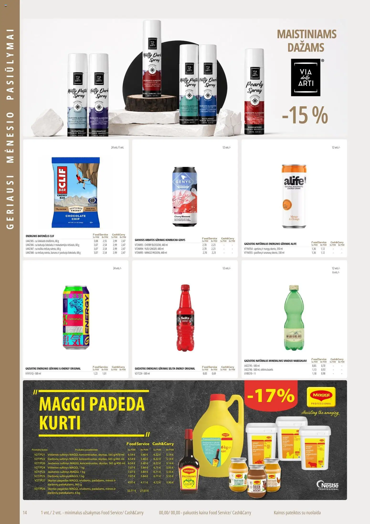ePromo akcijos nuo 2026.07.01 | Puslapis: 14 | Prekių: Vištienos, Jautienos, Energinis gėrimas, Mineralinis vanduo