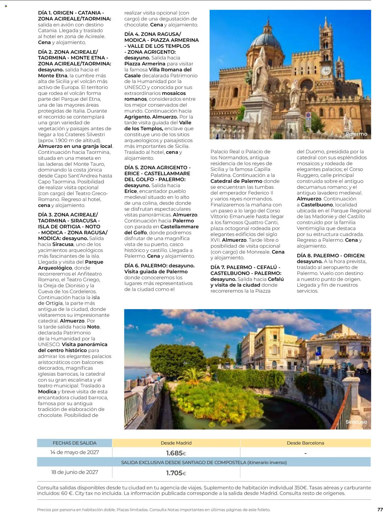 Viajes El Corte Inglés folleto Destinos Otoño y Primavera │ válido desde el 01/07/2026 | Página: 77