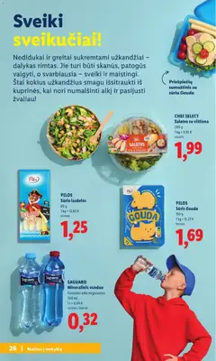 LIDL leidinys galioja nuo 2026.07.20 | Puslapis: 26 | Prekių: Sumuštinis, Sūris, Vištiena, Mineralinis vanduo