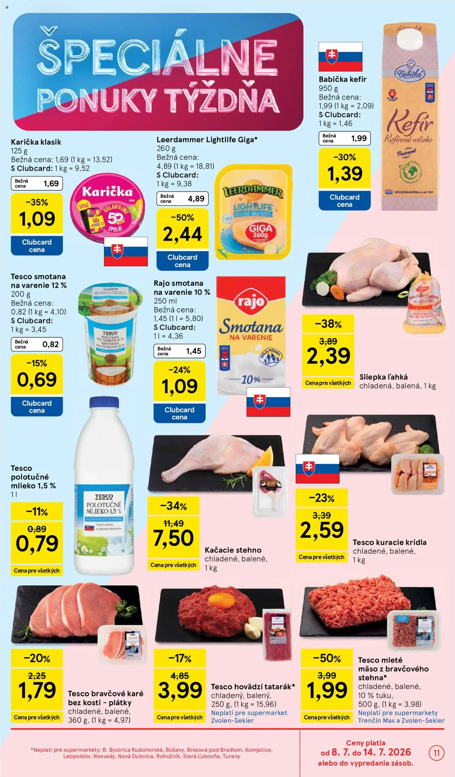Nové Tesco akcie – leták je platný od 08.07.2026 | Strana: 11