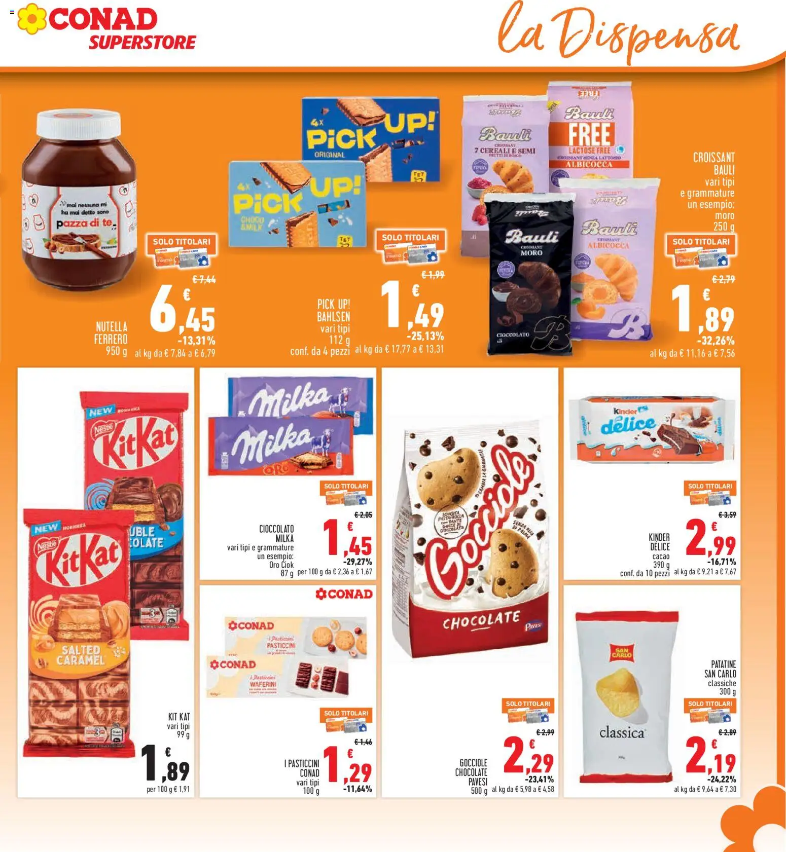 Volantino Conad del 08/10/2026 | Pagina: 17 | Prodotti: Cioccolato, Cereali, Nutella, Cacao