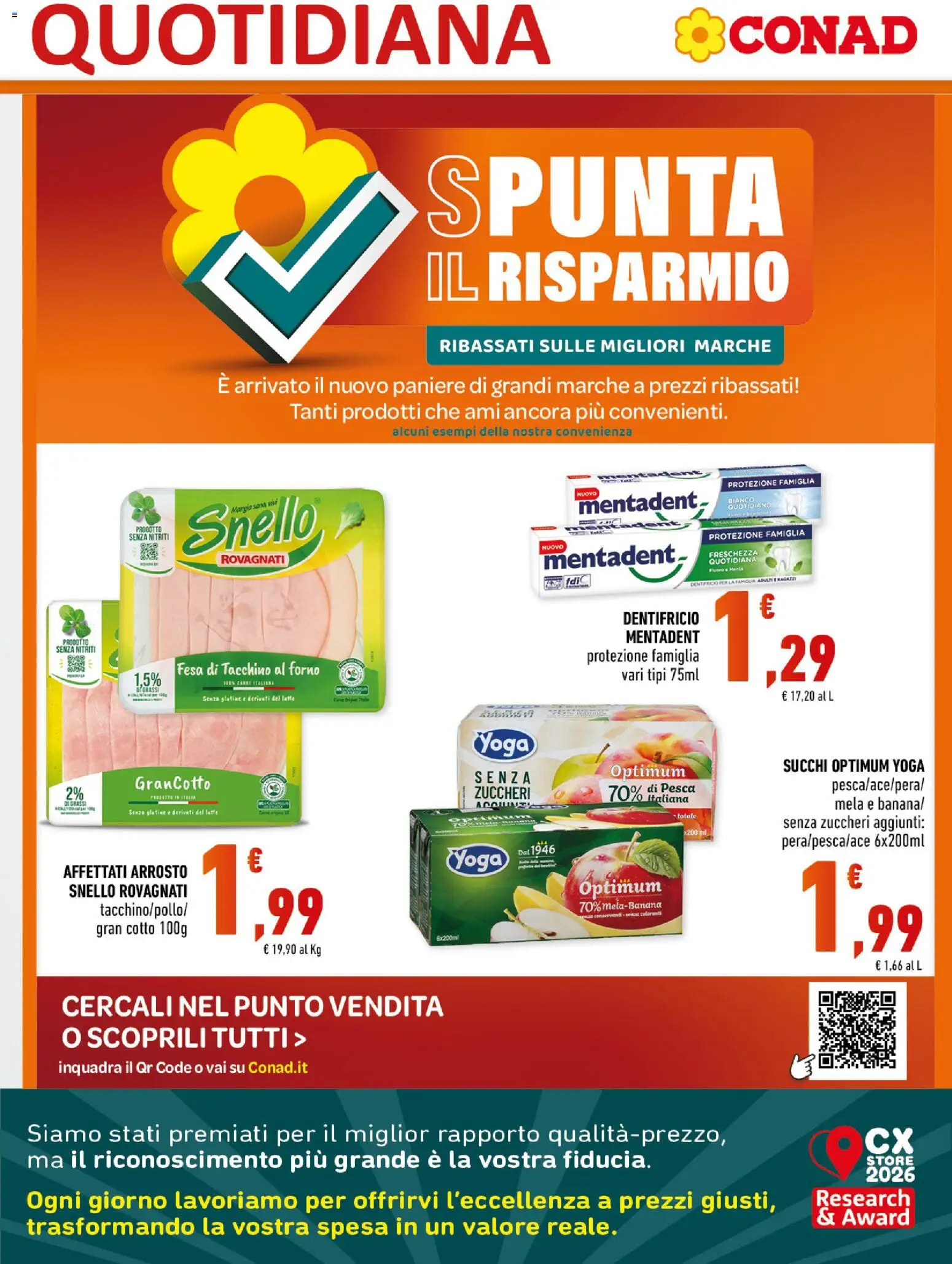 Volantino Conad del 08/10/2026 | Pagina: 7 | Prodotti: Senza glutine, Dentifricio, Latte, Forno