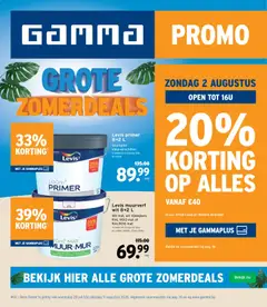 GAMMA folder - Voorbeeld van een folder van GAMMA, geldig van 29/07/2026