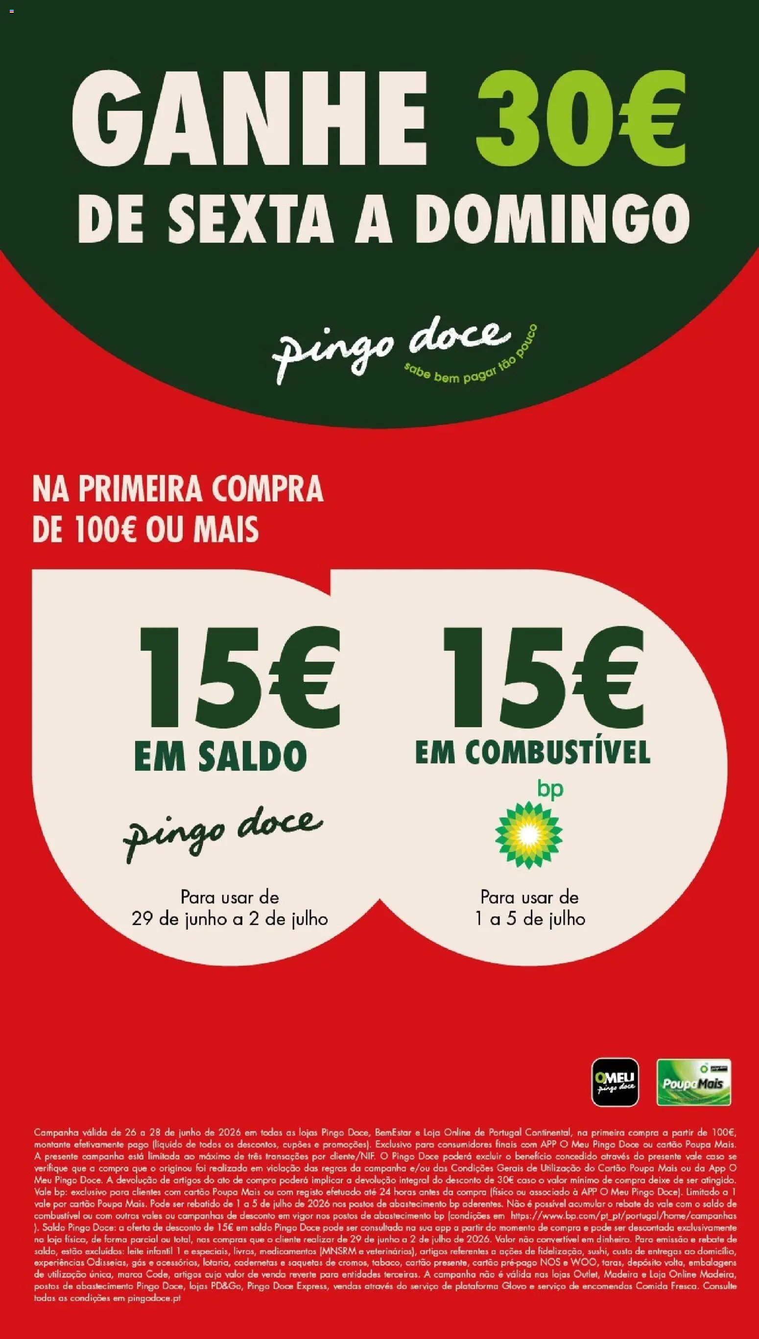Pingo Doce Poupe este Fim de Semana │ válido de 26/06/2026 | Página: 1 | Produtos: Leite infantil, Leite