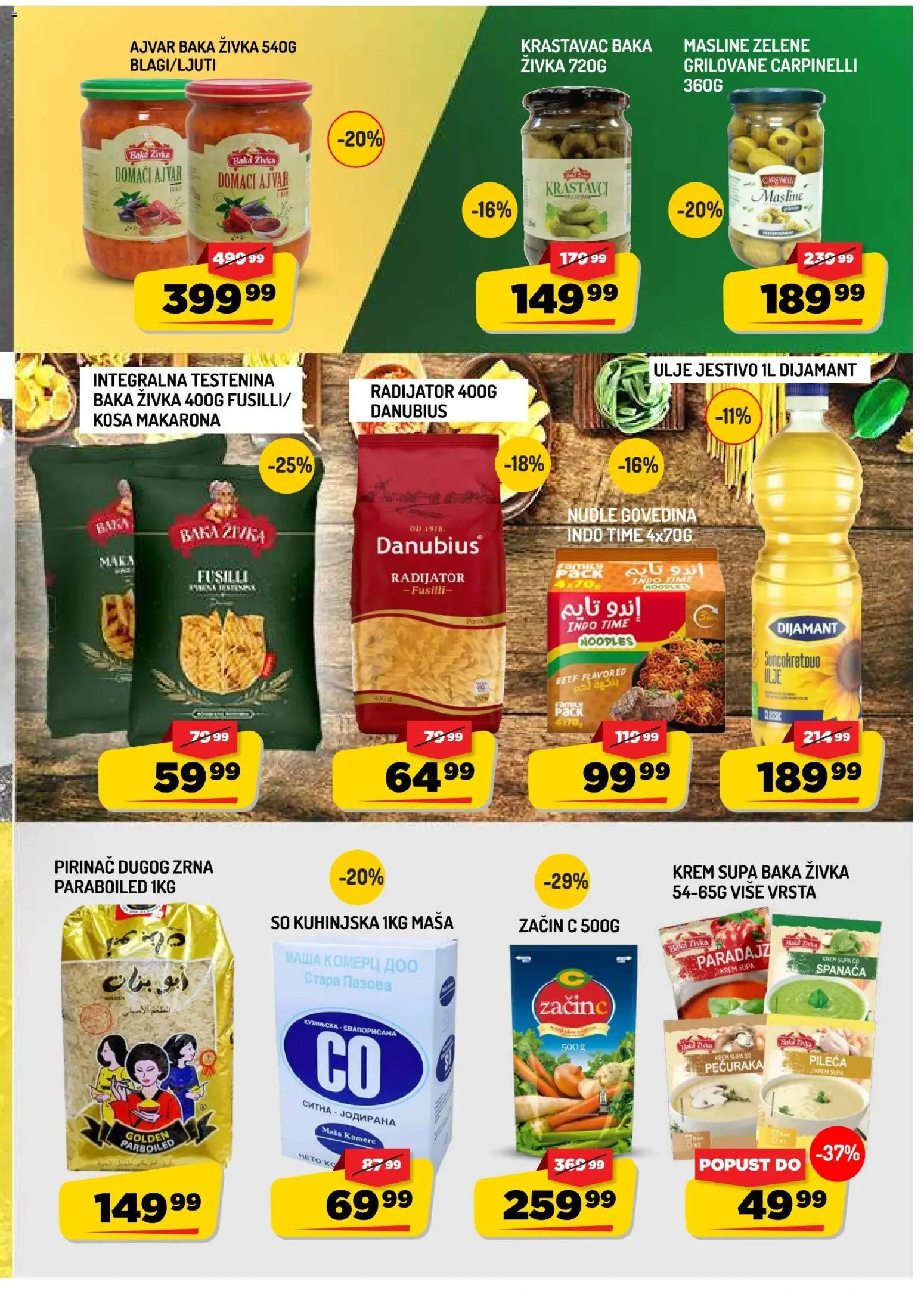 Aman katalog - važi od 11.09.2026 | Strana: 9 | Proizvode: So, Ulje, Paradajz, Nudle