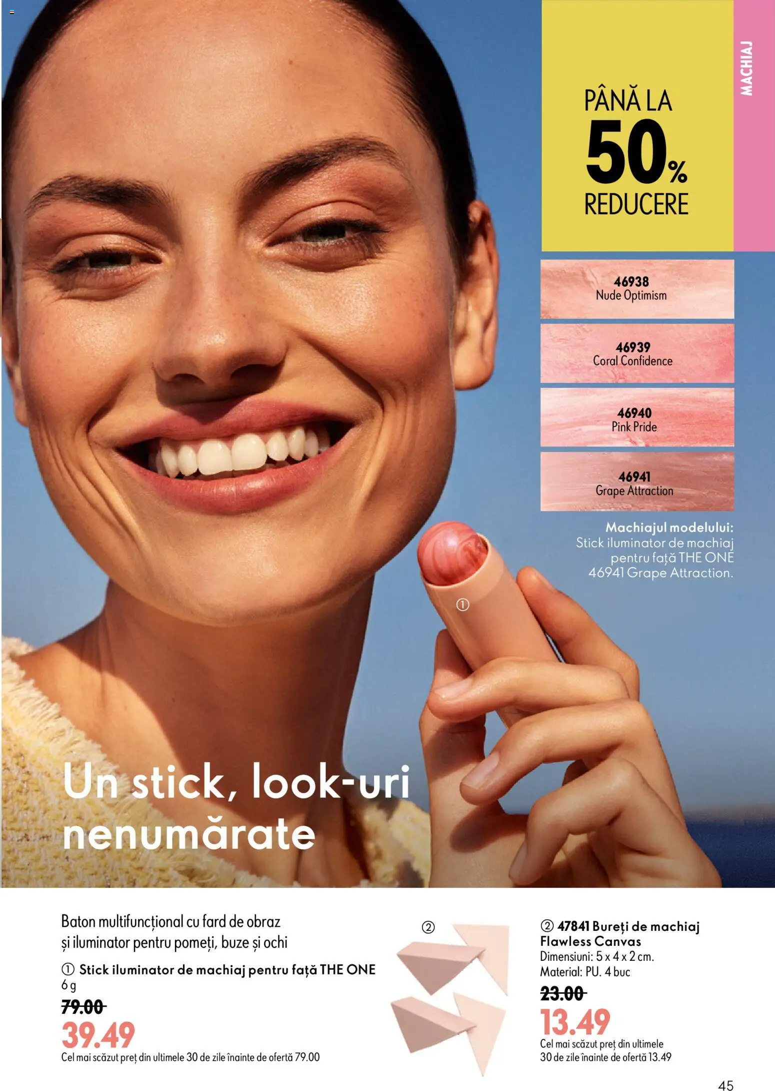 Noul catalog Oriflame – valabil de la 29.07.2026 | Pagină: 45 | Produse: Ochi, Machiaj, Iluminator