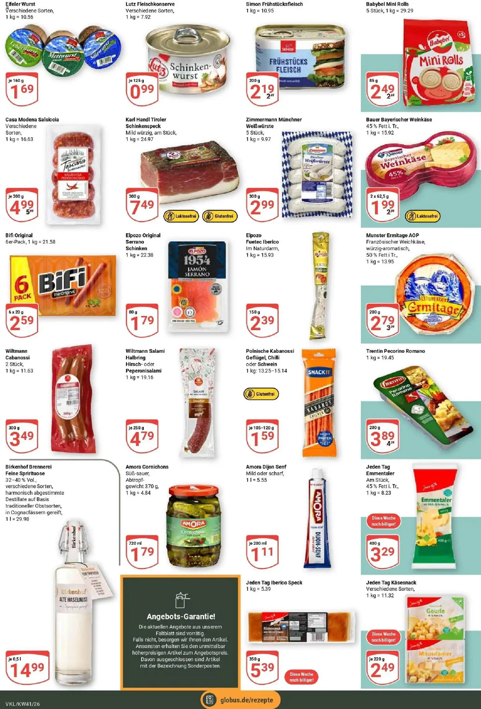 Globus Prospekt Völklingen (ab 05.10.2026) » Angebote online | Seite: 15 | Produkte: Gewicht, Gouda, Babybel, Schinken