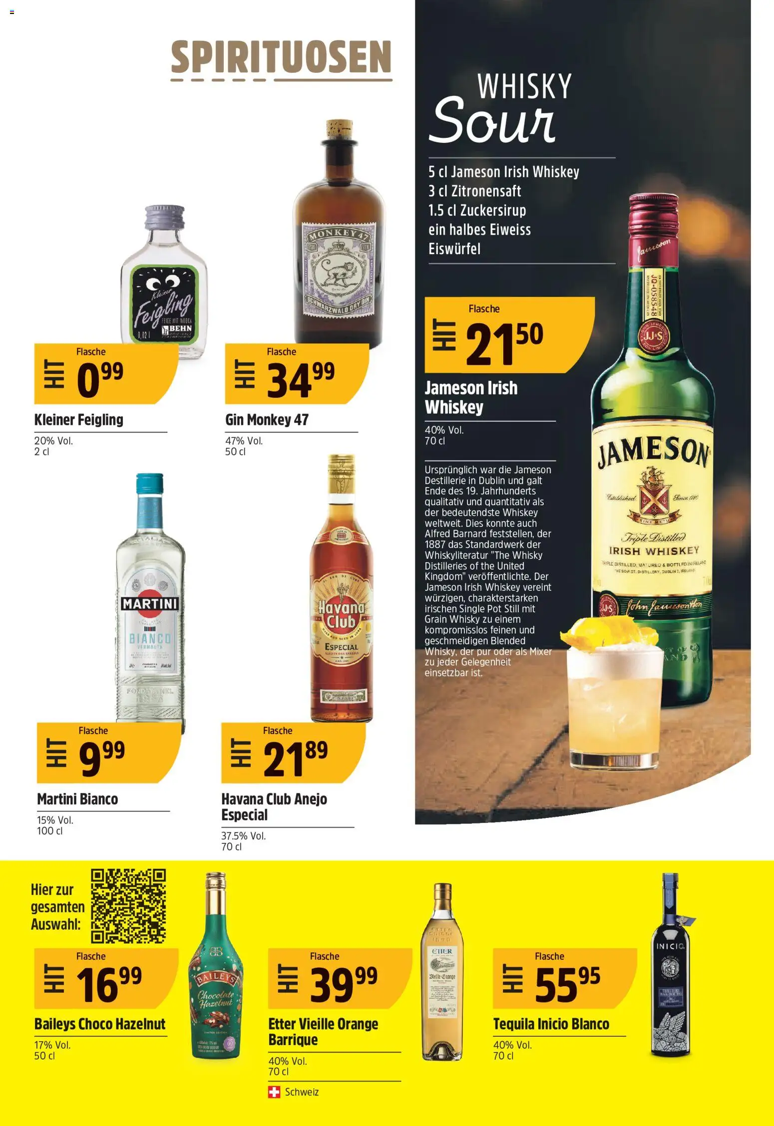 TopCC aktionen – gültig ab 03.08.2026 | Seite: 19 | Produkte: Jameson, Gin, Whiskey, Baileys