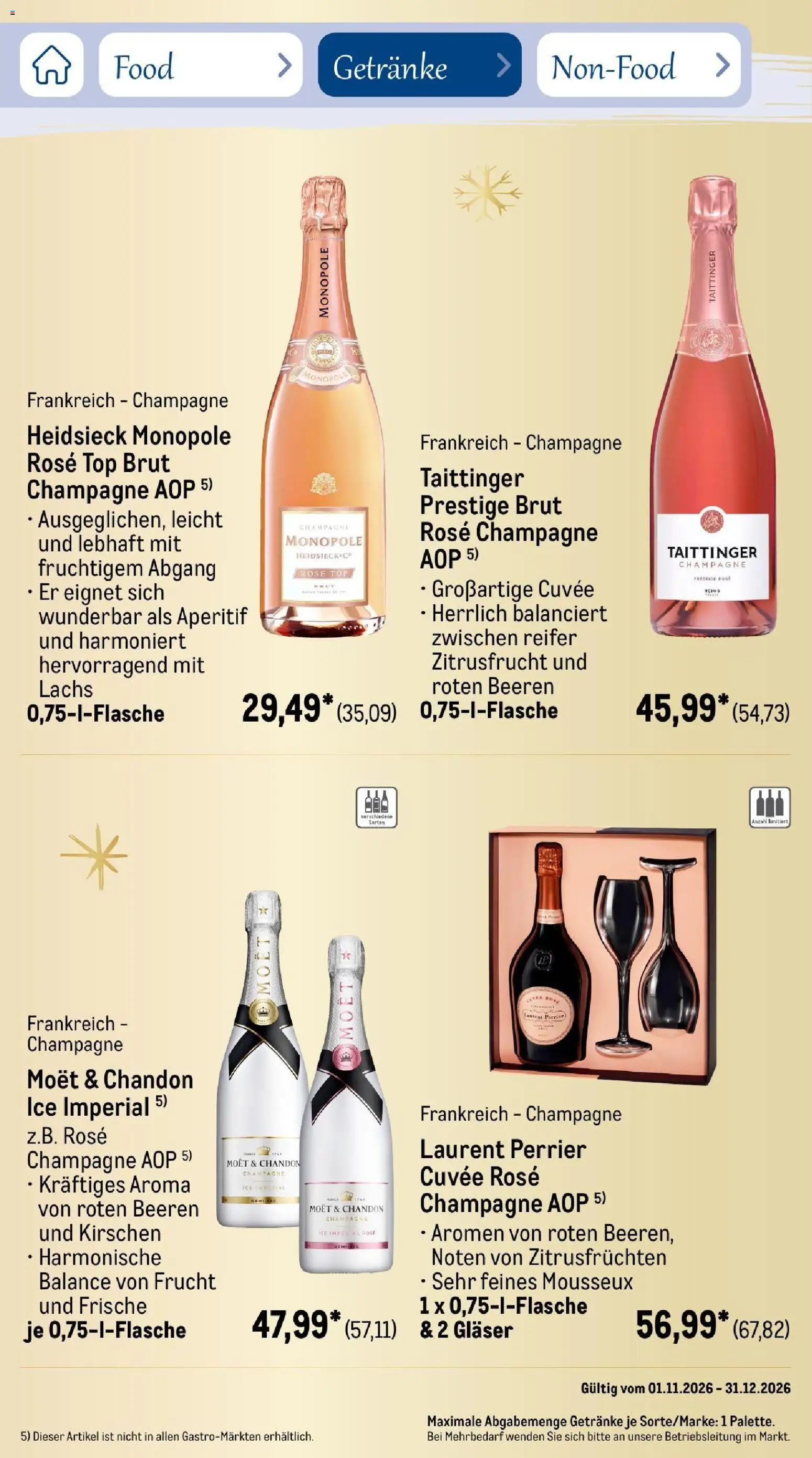 Metro Saisonkatalog Festtage voller Genuss – gültig ab 01.11.2026 | Seite: 52 | Produkte: Top, Kirschen, Lachs, Hose