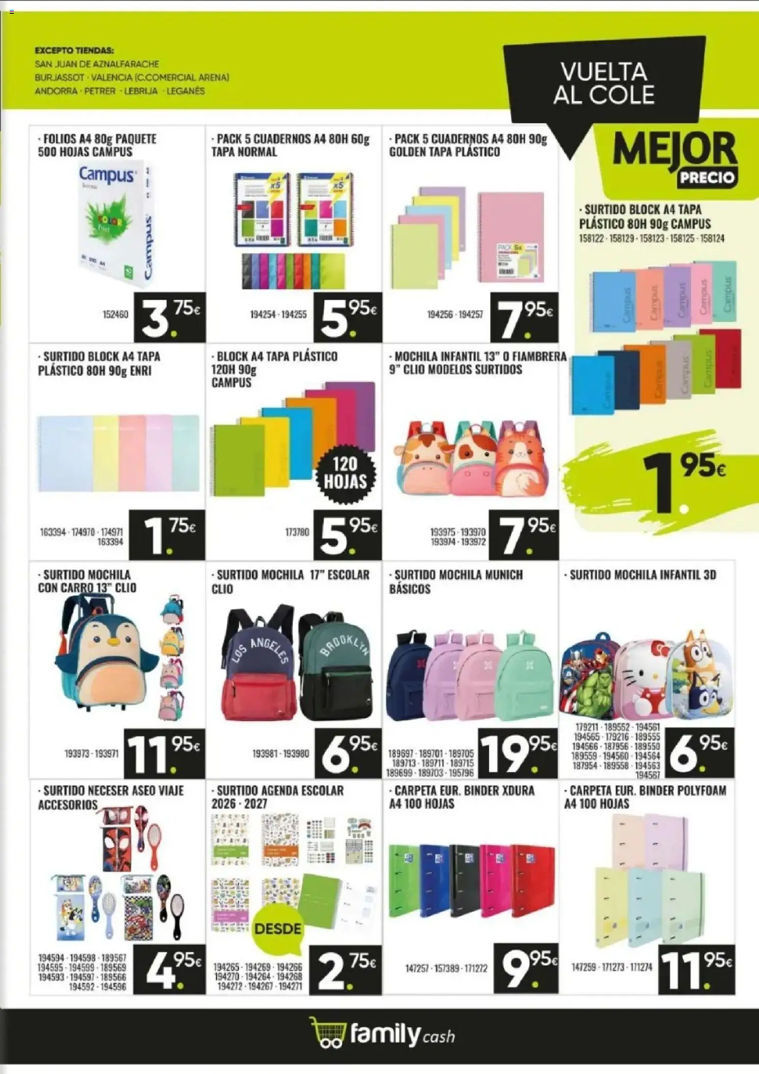 Family Cash folleto │ válido desde el 10/08/2026 | Página: 17 | Productos: Fiambrera, Mochila, Cuadernos, Neceser