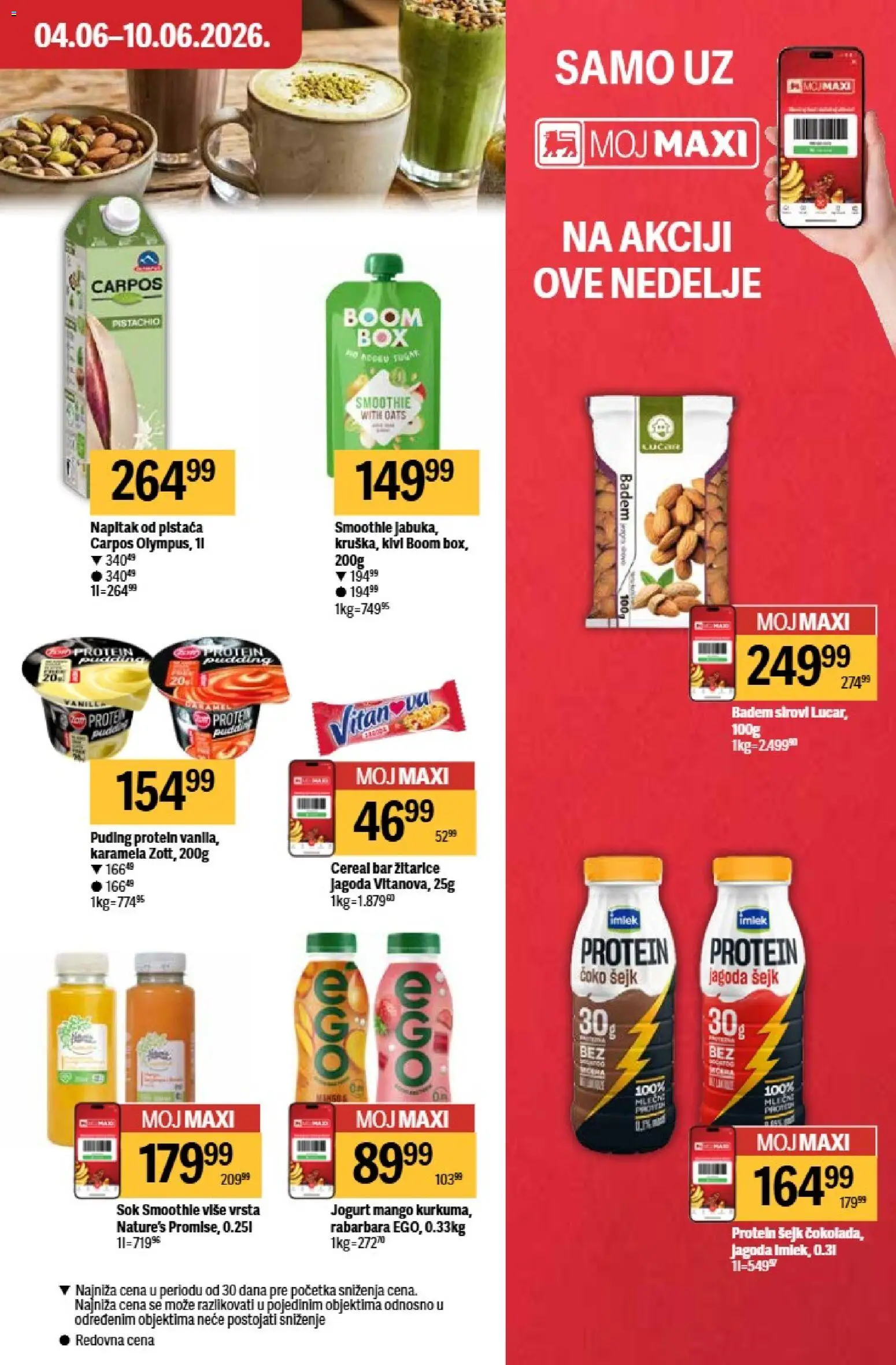 Maxi katalog - važi od 04.06.2026 | Strana: 21 | Proizvode: Protein, Puding, Jagoda, Jogurt