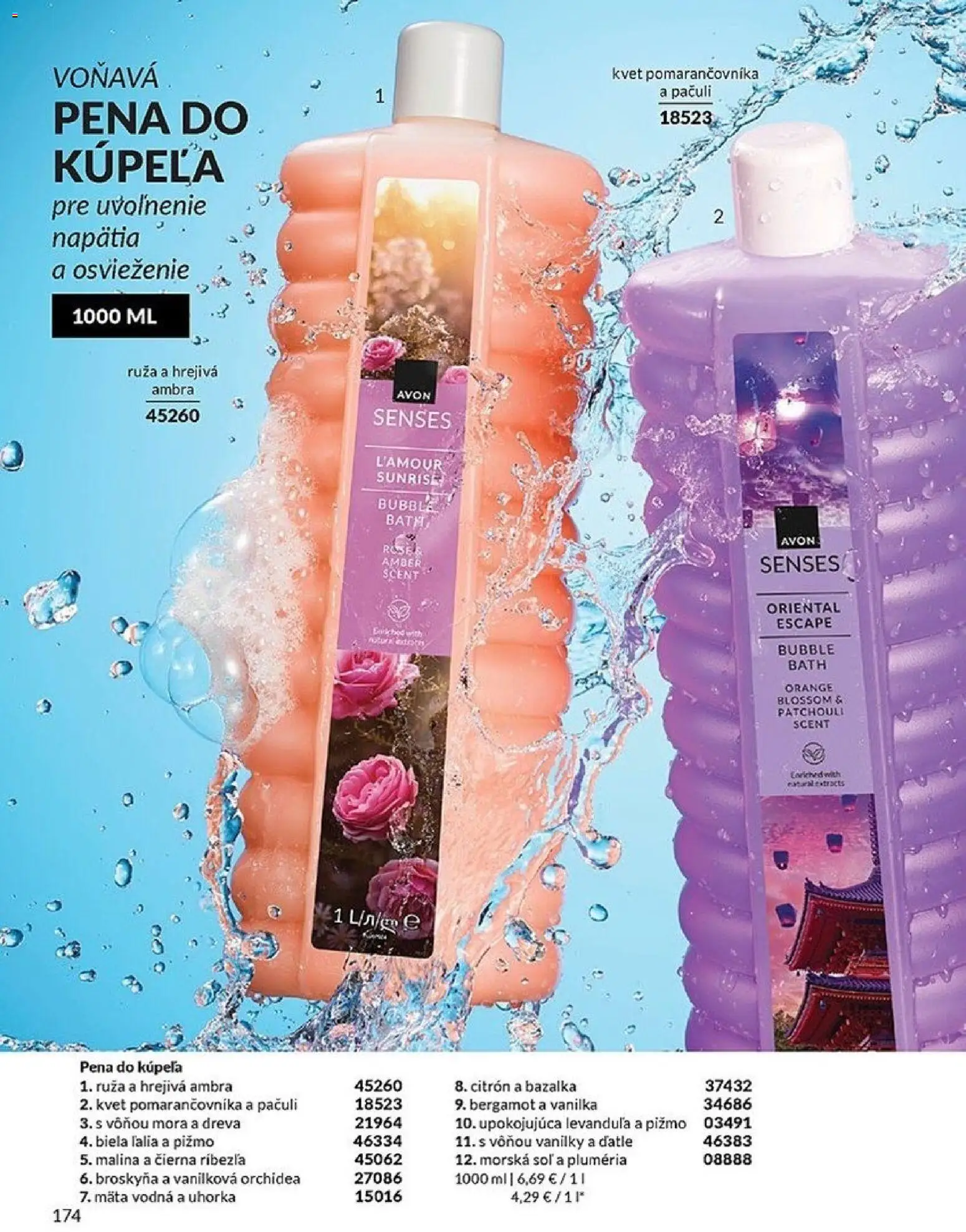 Nové Avon akcie – leták je platný od 01.04.2026 | Strana: 174 | Produkty: Pena do kúpeľa, Soľ, Orchidea