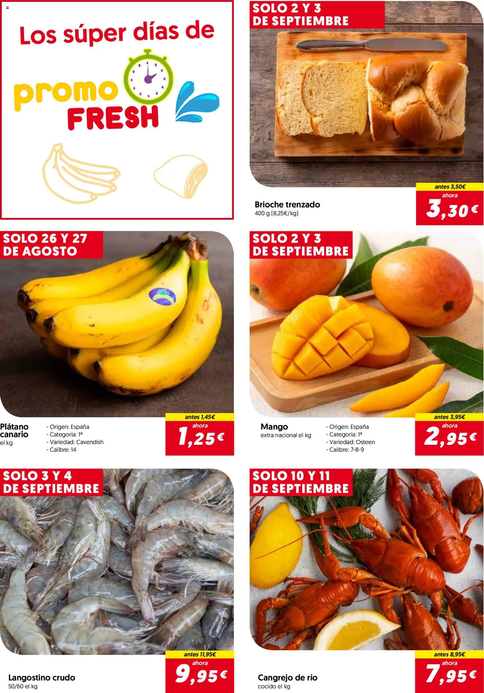 Hiper Usera folleto │ válido desde el 26/08/2026 | Página: 2 | Productos: Mango, Brioche, Langostino