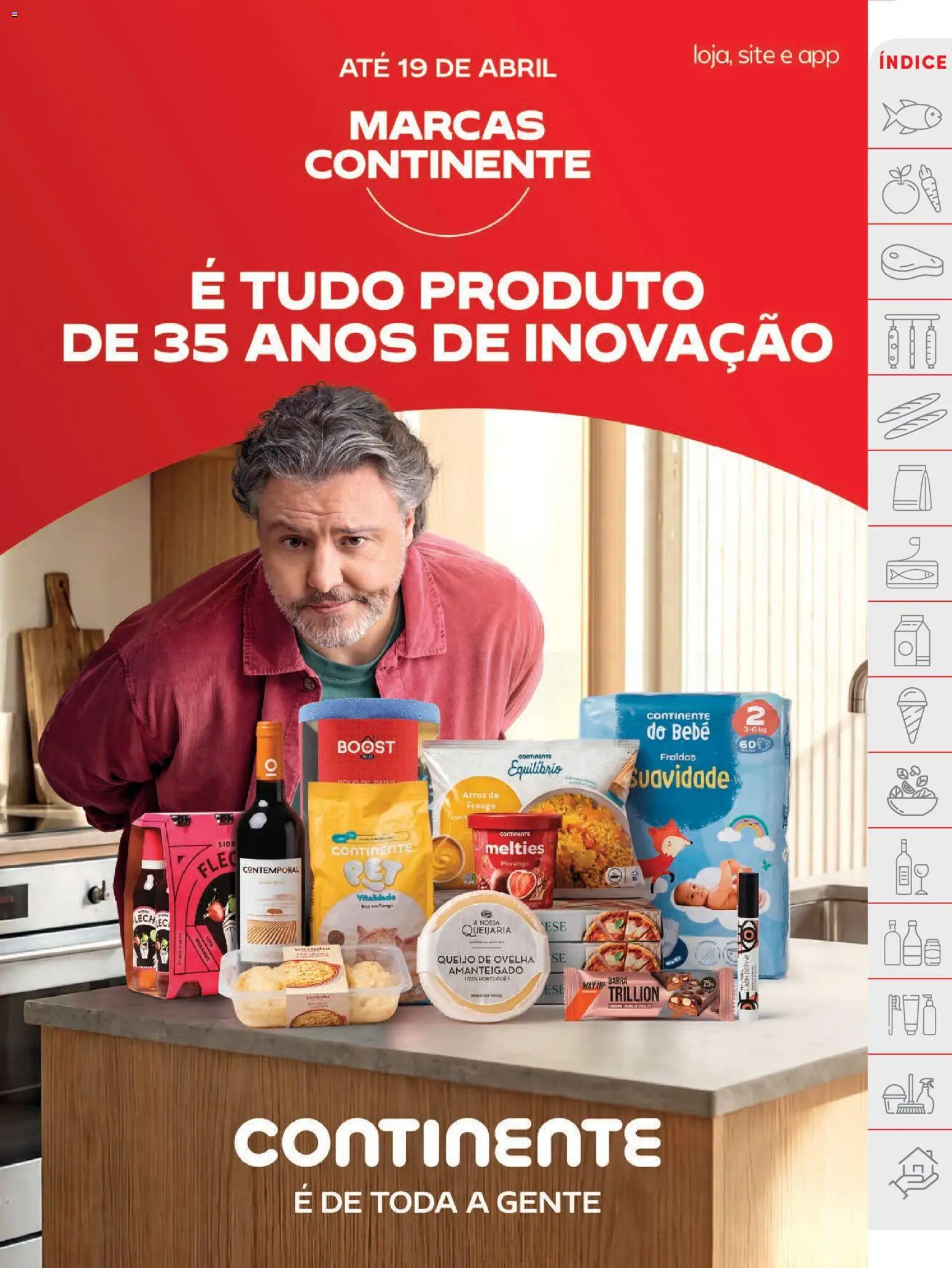 Continente folheto │ válido de 14.04.2026 | Página: 51 | Produtos: Frango, Queijo, Chocolate, Arroz