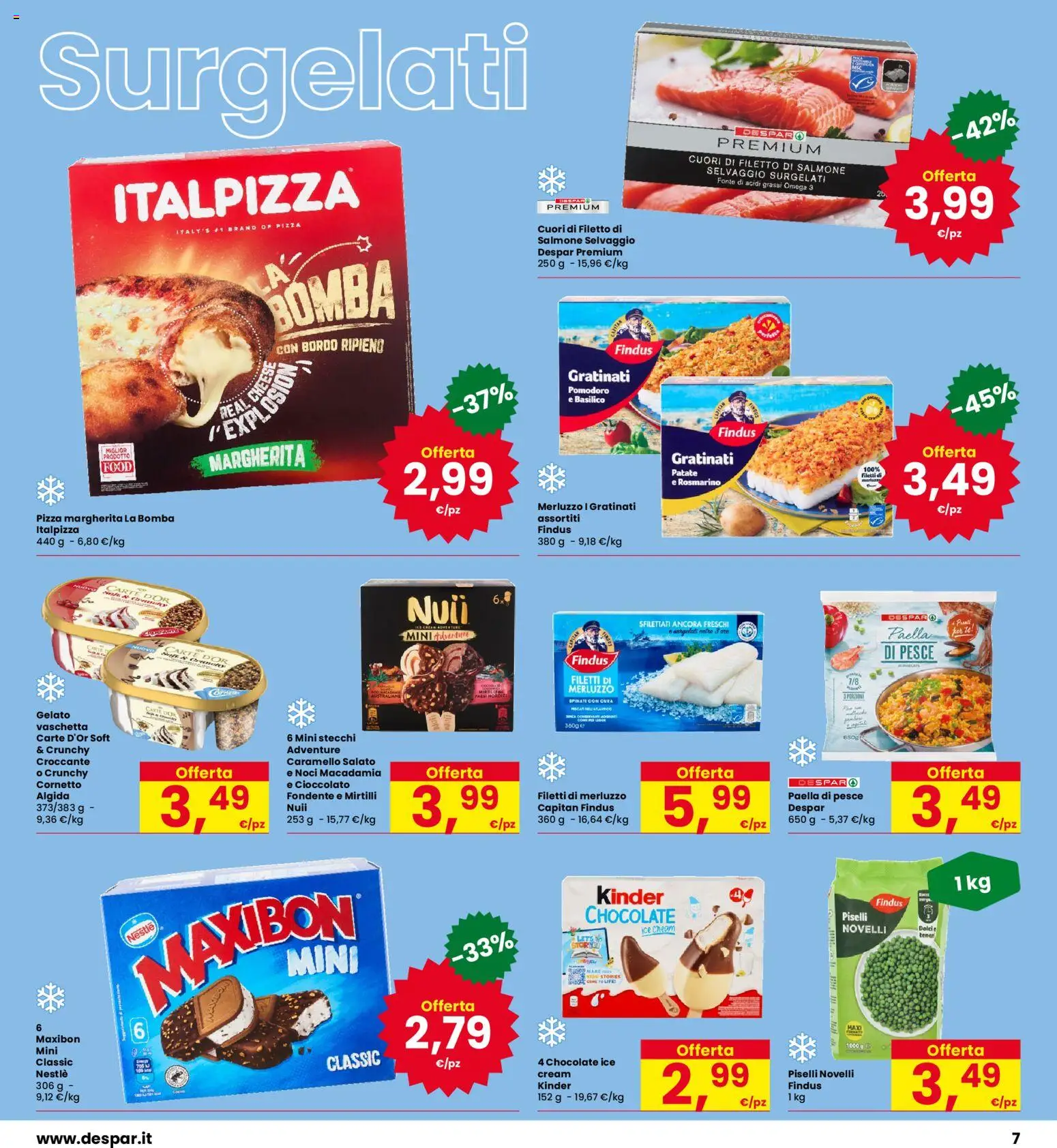 Volantino Eurospar del 30/07/2026 | Pagina: 7 | Prodotti: Rosmarino, Cioccolato, Pesce, Tè