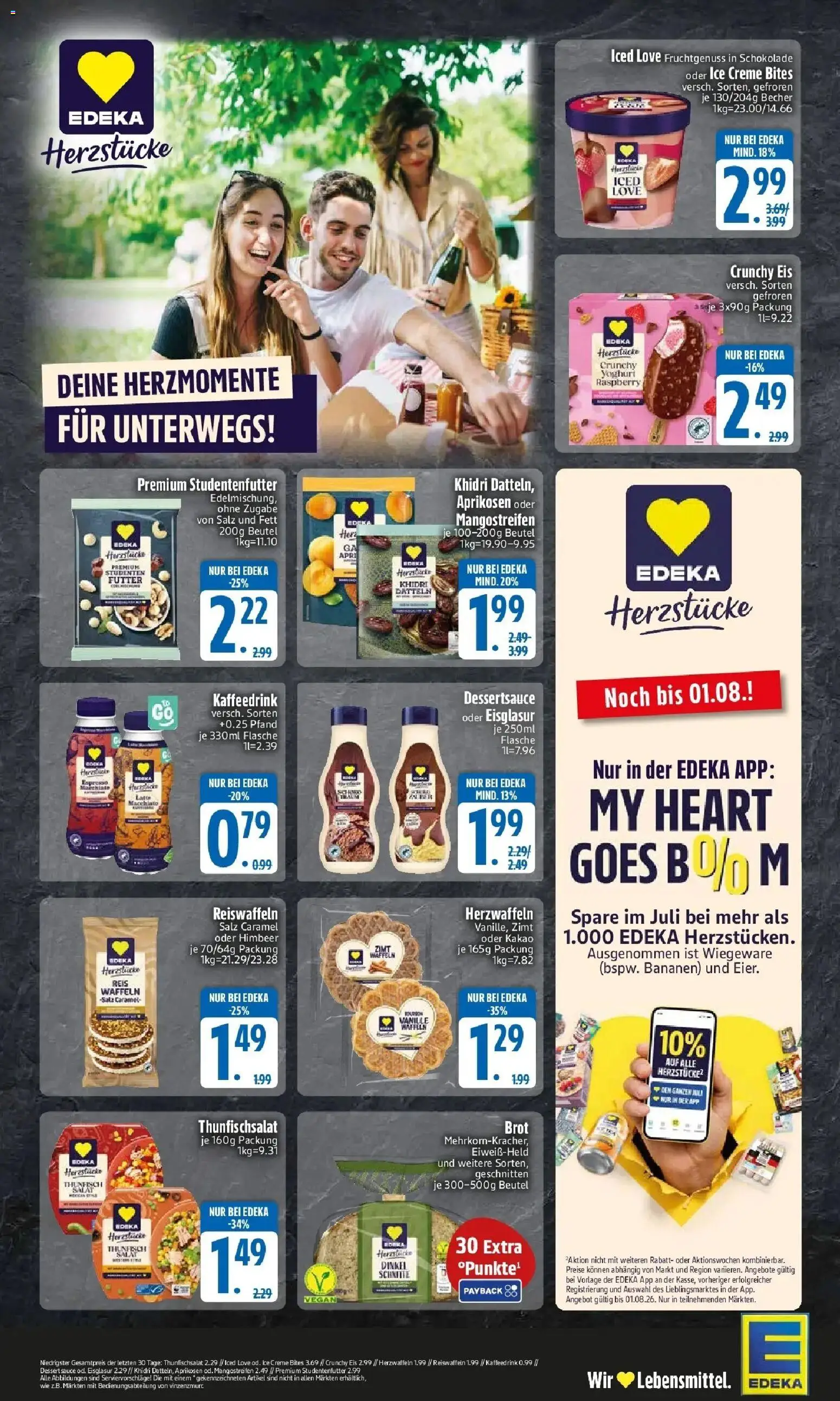Edeka prospekt Falkenberg – gültig ab 27.07.2026 | Seite: 2 | Produkte: Bananen, Creme, Brot, Eis