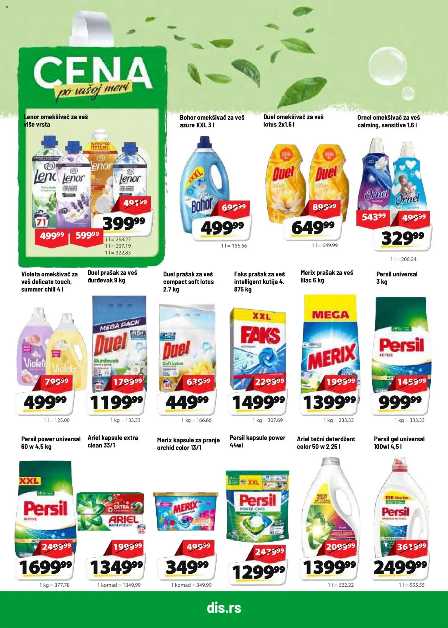 Super DIS katalog - važi od 01.10.2026 | Strana: 18 | Proizvode: Tečni deterdžent, Lenor, Kapsule, Omekšivač za veš