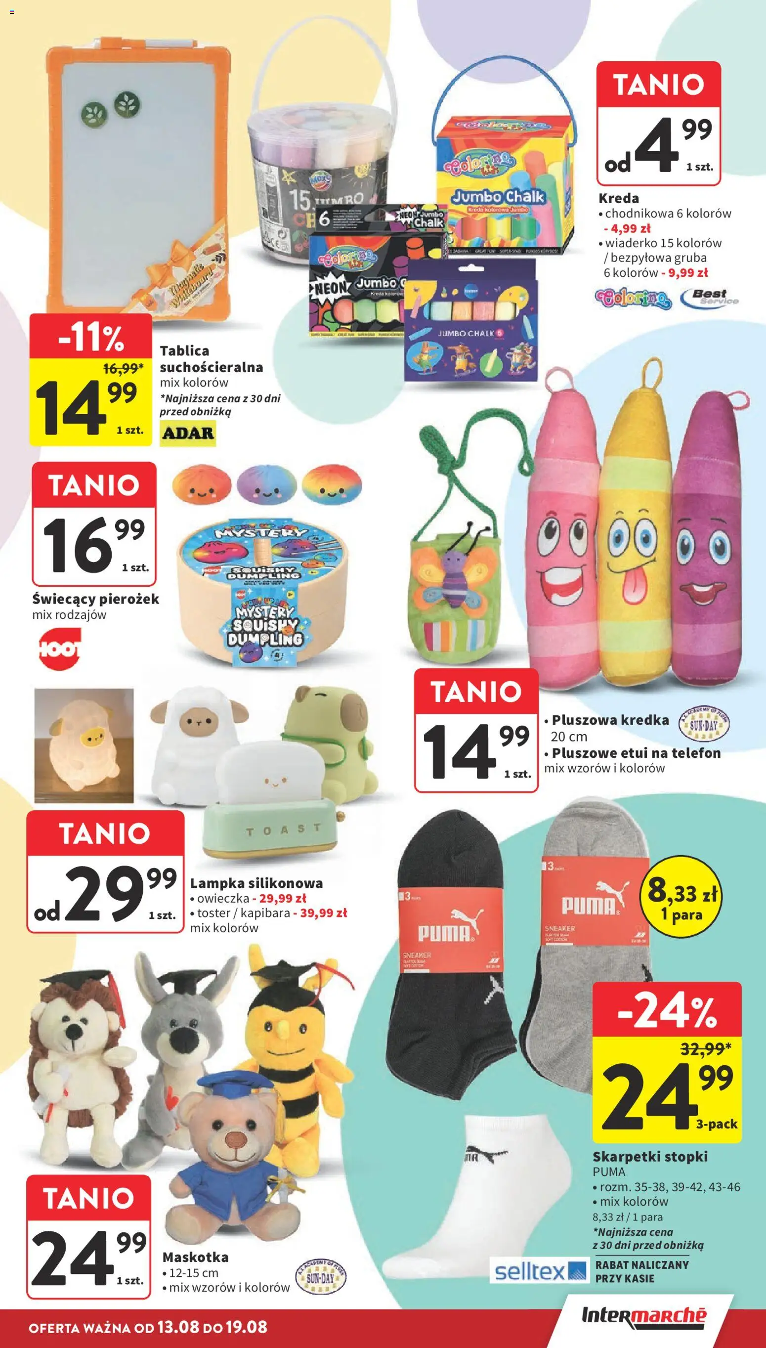 Intermarche gazetka od 13.08.2026 | Strona: 41 | Produkty: Telefon, Skarpetki, Toster