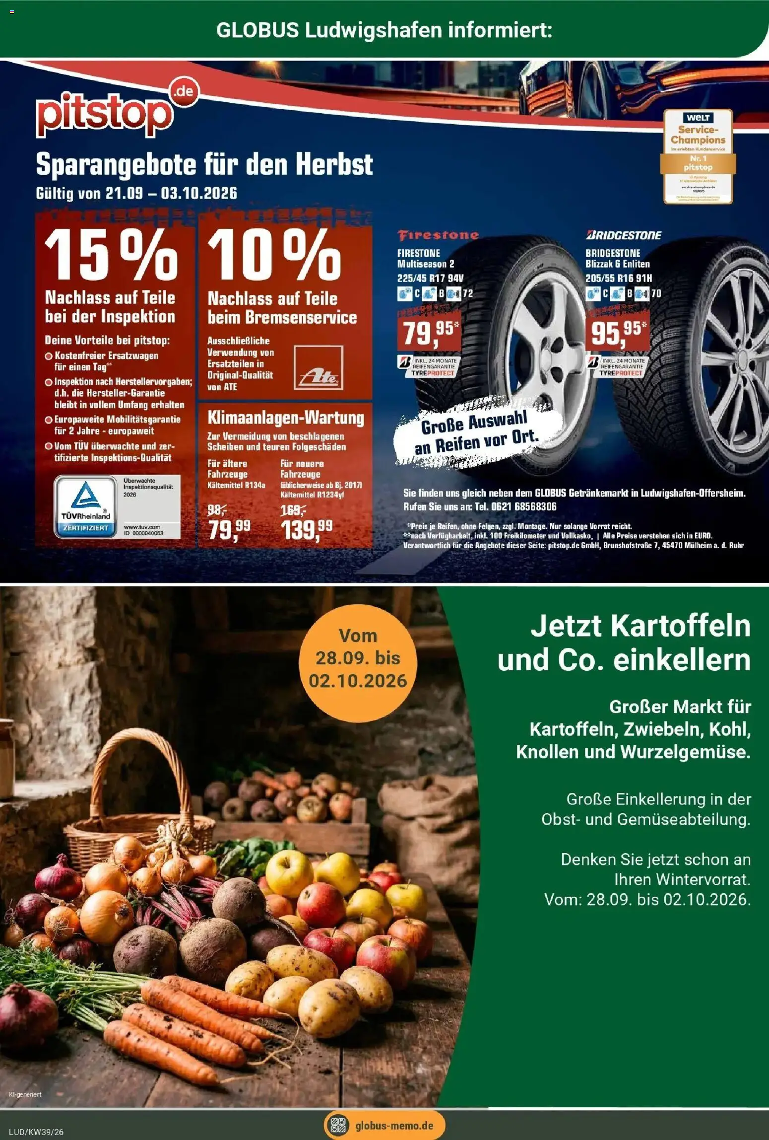 Globus Prospekt Ludwigshafen-Oggersheim (ab 21.09.2026) » Angebote online | Seite: 31 | Produkte: Kartoffeln, Obst