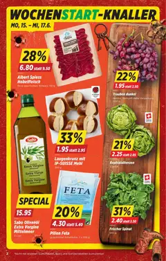 Pilion Feta, griechischer Schafskäse, 2 x 200 g ab 11.06.2026 gültig | Seite: 2 | Produkte: Mehl, Feta