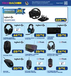 Anteprima del volantino Euronics volantino valido a partire dal 03/07/2026 | Pagina: 30 | Prodotti: Tè, Mouse, Tastiera, Cuffie