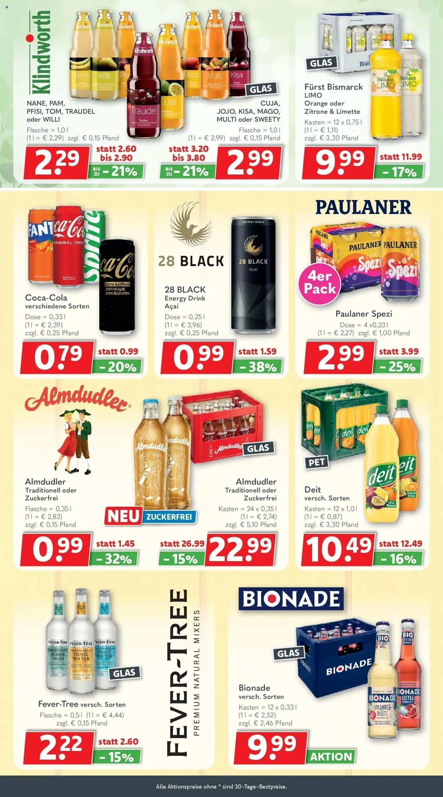 Getränkeland Prospekt Ahrensburg (ab 28.09.2026) zum Blättern | Seite: 6 | Produkte: Energy, Paulaner spezi, Bionade, Paulaner