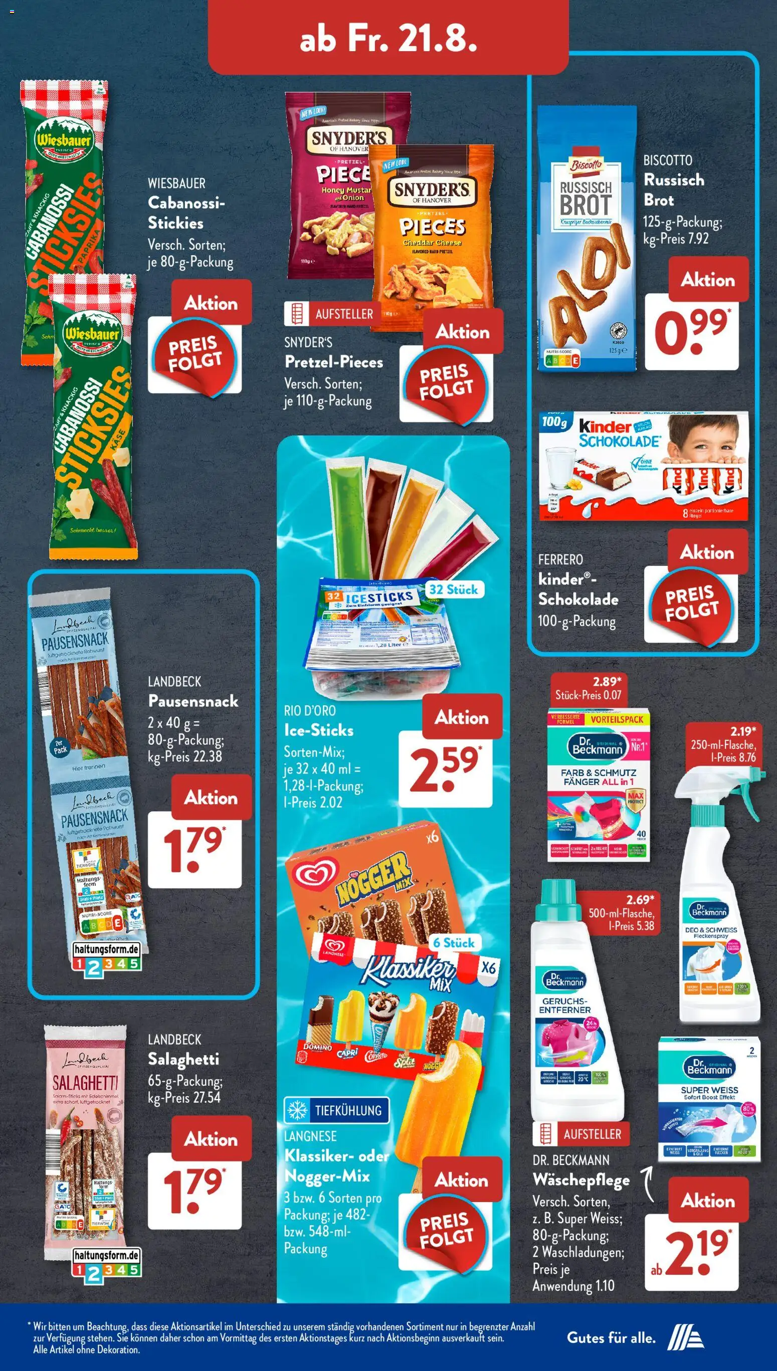 Aldi Süd Prospekt – gültig ab 17.08.2026 | Seite: 12 | Produkte: Käse, Schokolade, Paprika, Brot