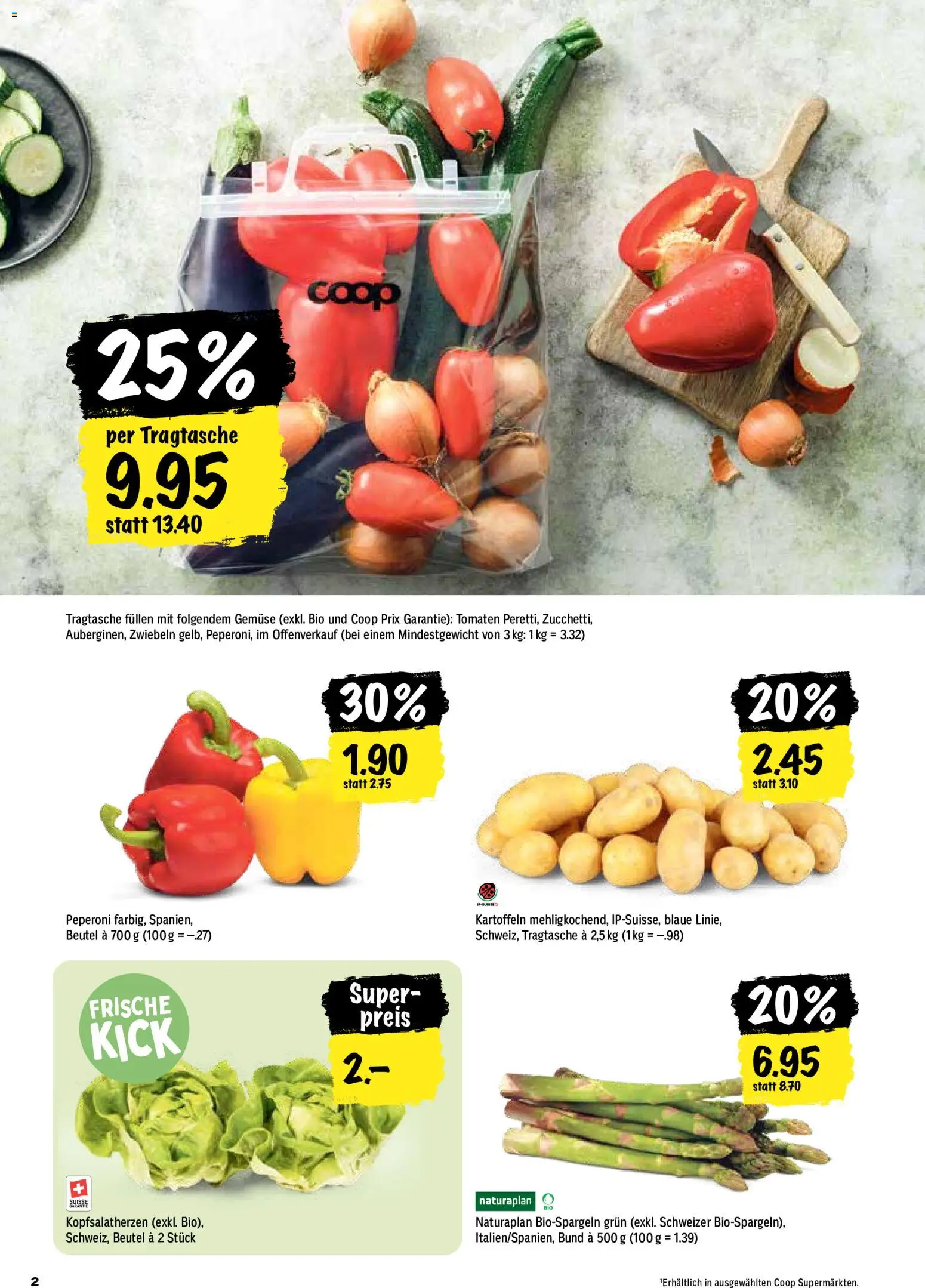 Coop aktionen – gültig ab 28.05.2026 | Seite: 2 | Produkte: Tomaten, Gemüse, Kartoffeln, Zwiebeln