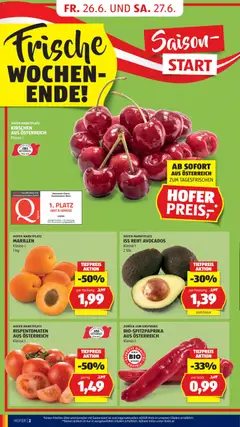 Hofer Flugblatt ab 26.06.2026 gültig | Seite: 6 | Produkte: Gemüse, Obst