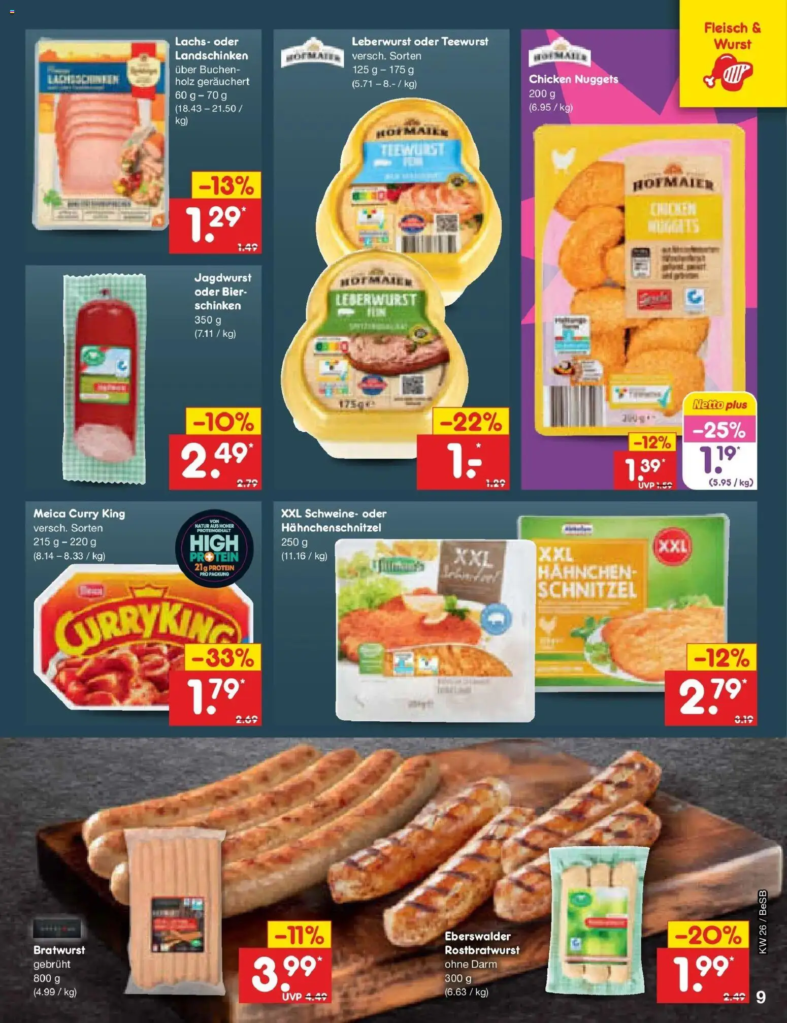 Netto Marken-Discount Prospekt Kremmen – gültig ab 21.06.2026 | Seite: 11 | Produkte: Bier, Schnitzel, Lachs, Wurst
