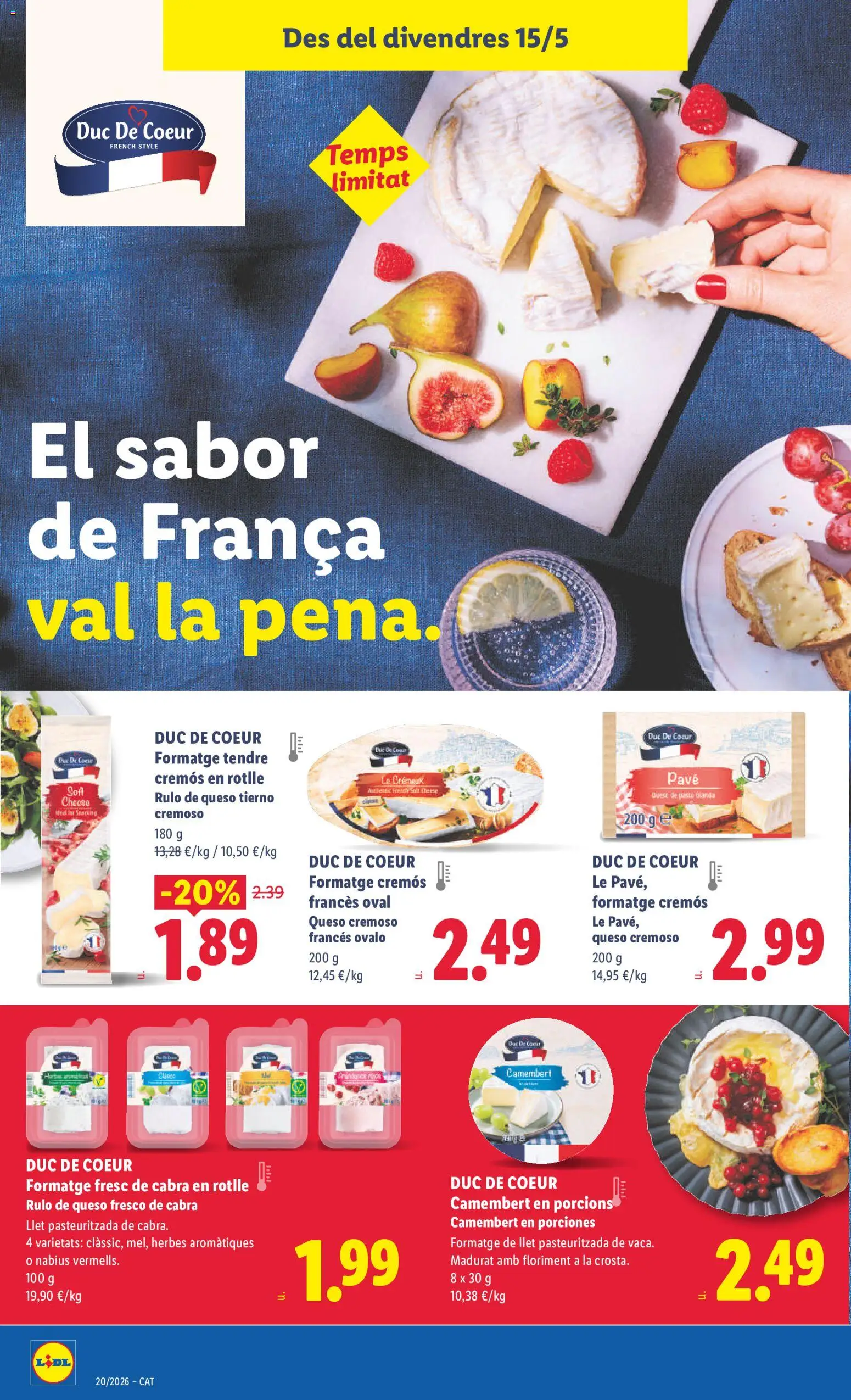 Lidl folleto │ válido desde el 11.05.2026 | Página: 26 | Productos: Queso, Queso fresco