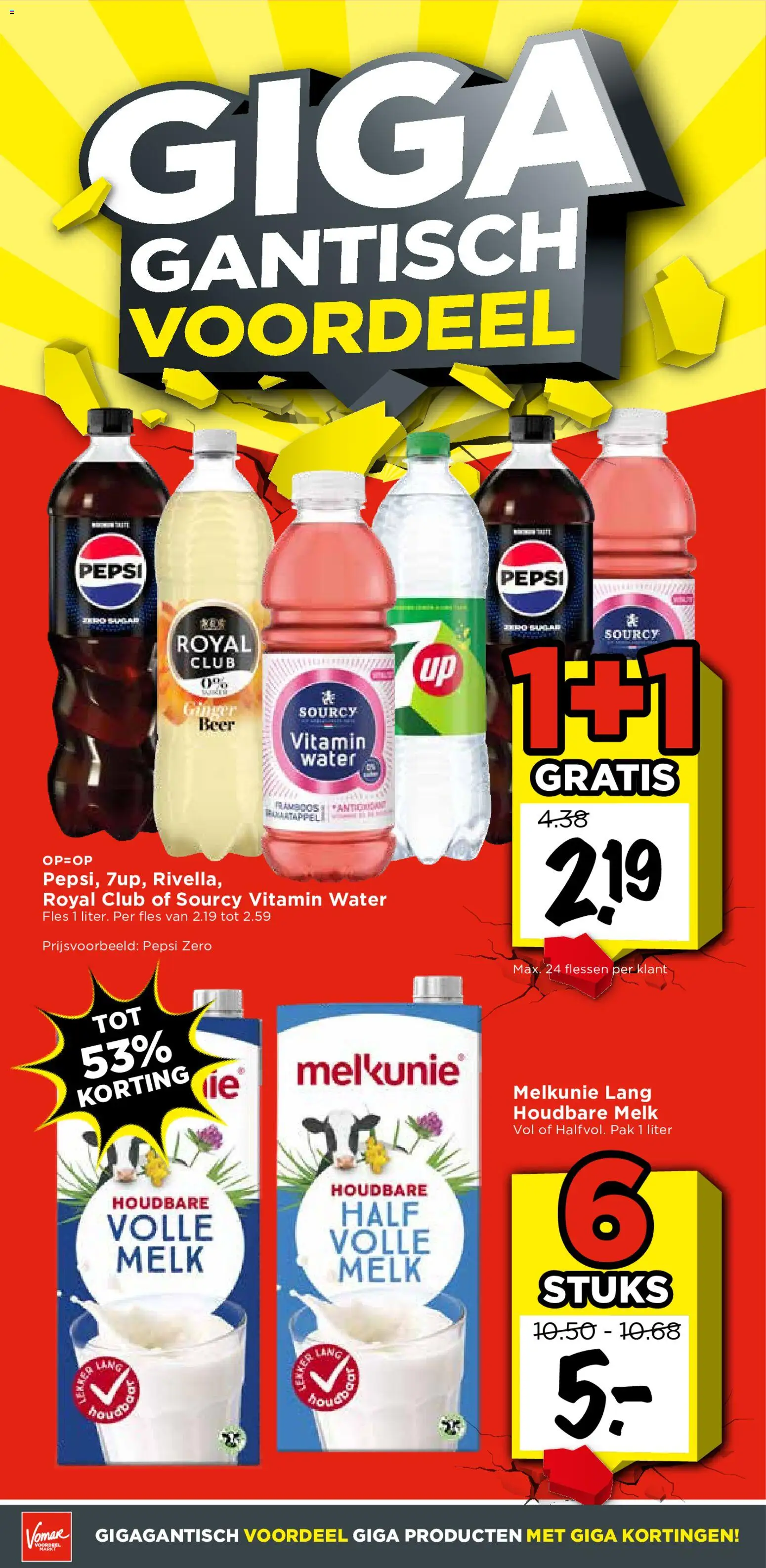 {H1} | Pagina: 14 | Producten: Fles, Volle melk, Pepsi Zero, Water